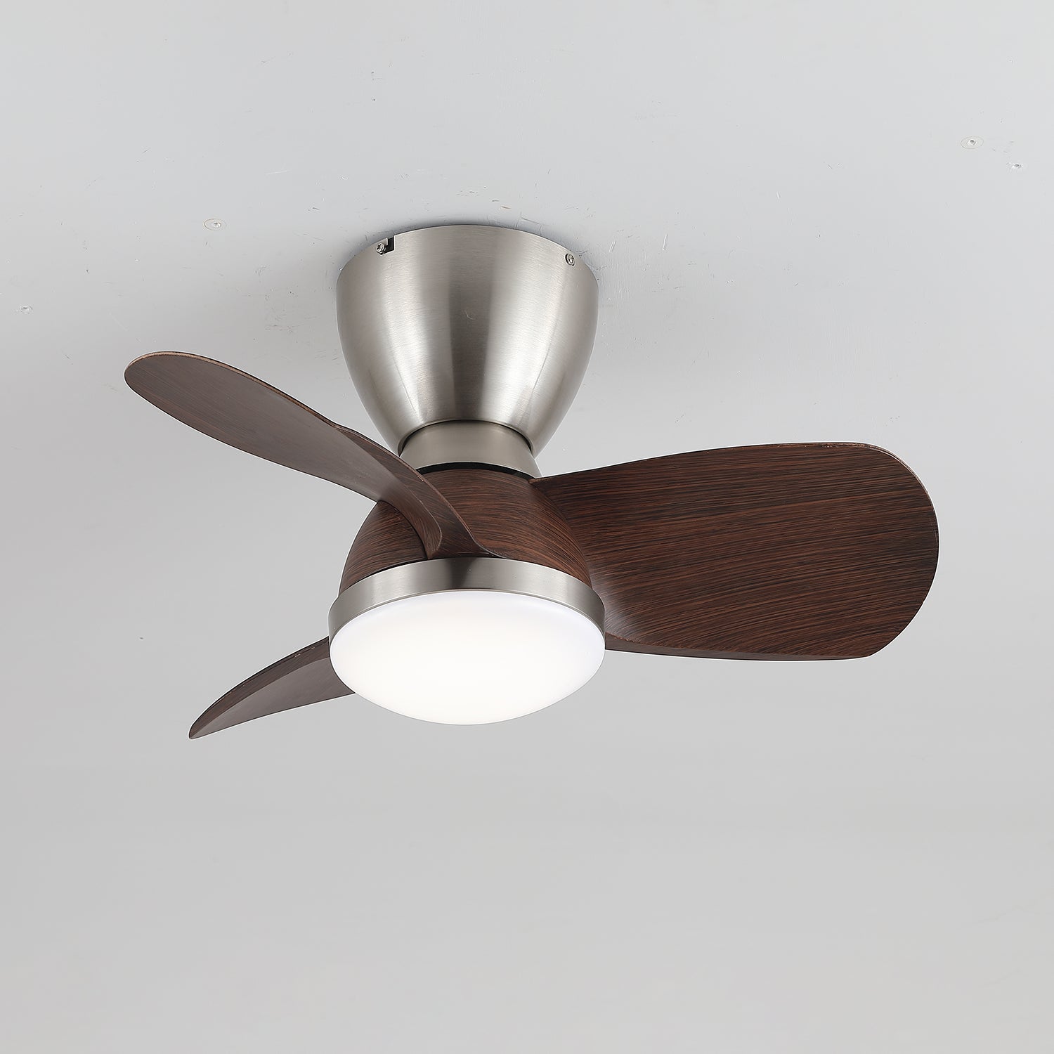 Elora Minimalist Brass Wood Ceiling Fan Light - Blowlighting