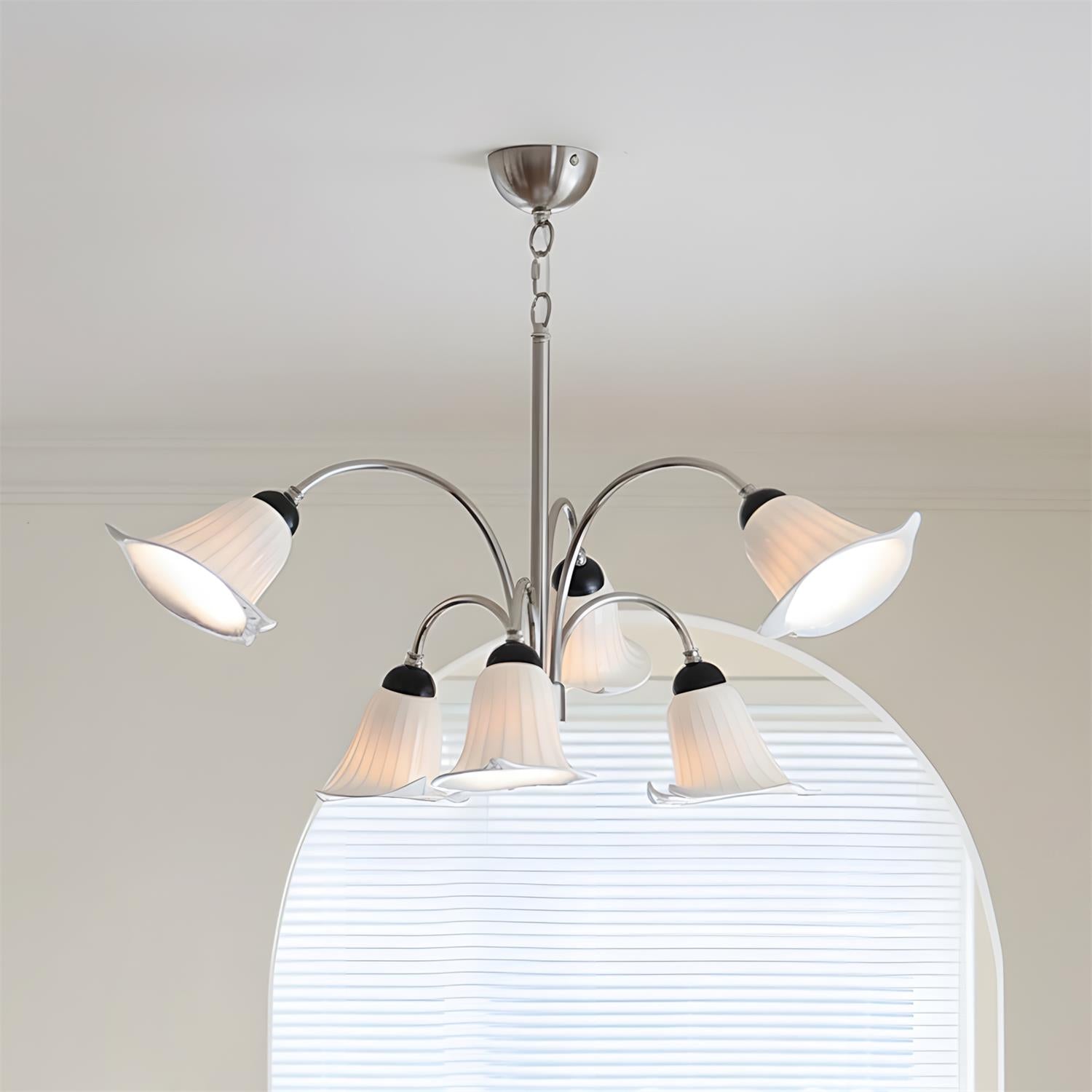 Vellina Natural Ceramics Petal Chandelier