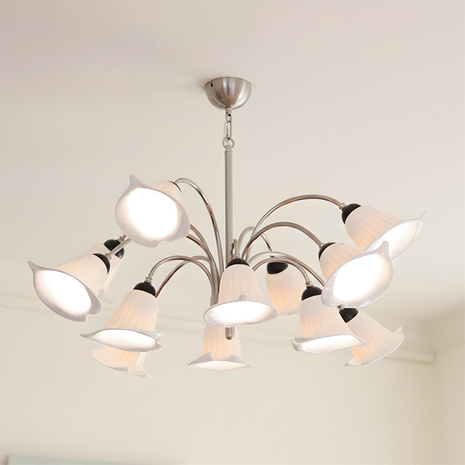 Vellina Natural Ceramics Petal Chandelier