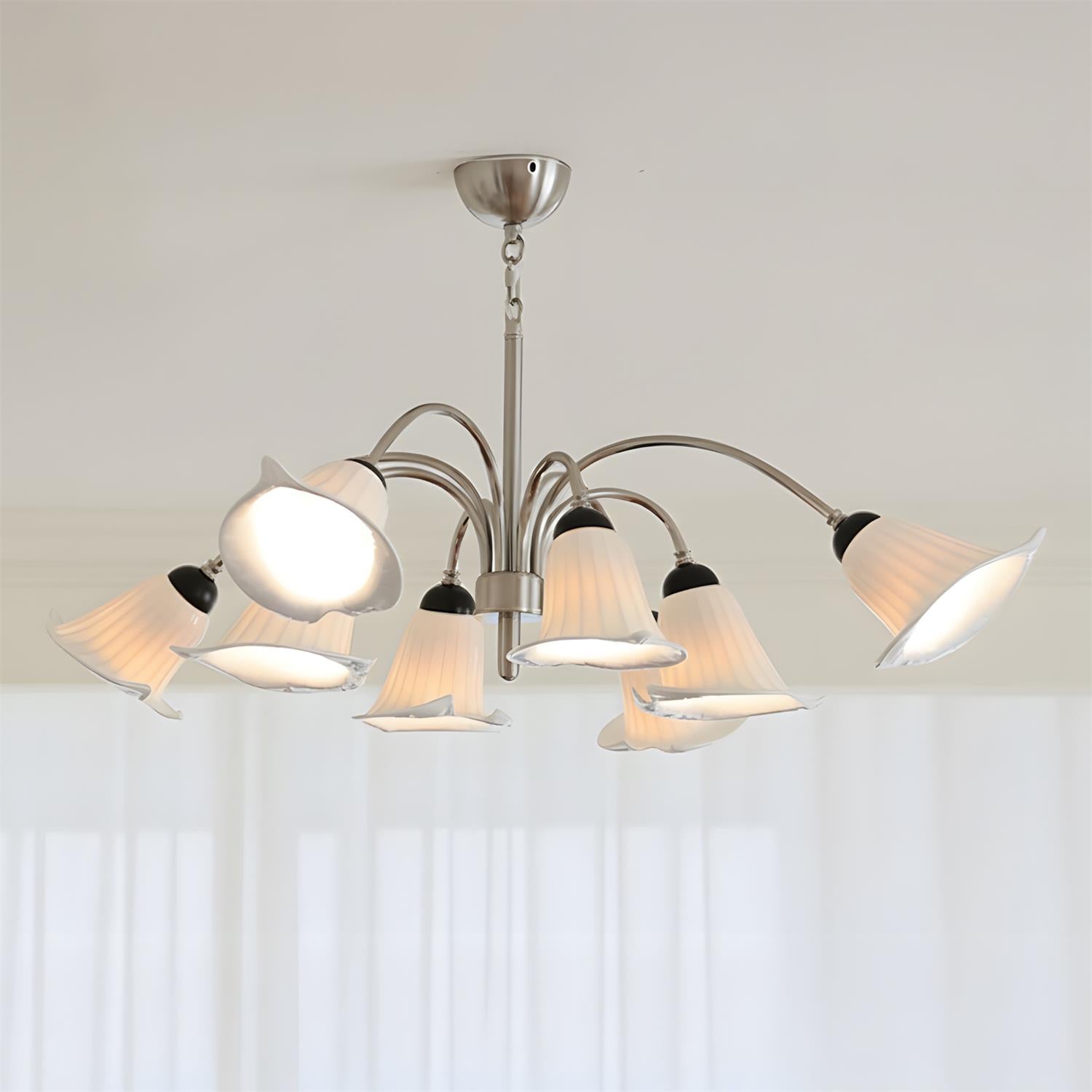 Vellina Natural Ceramics Petal Chandelier