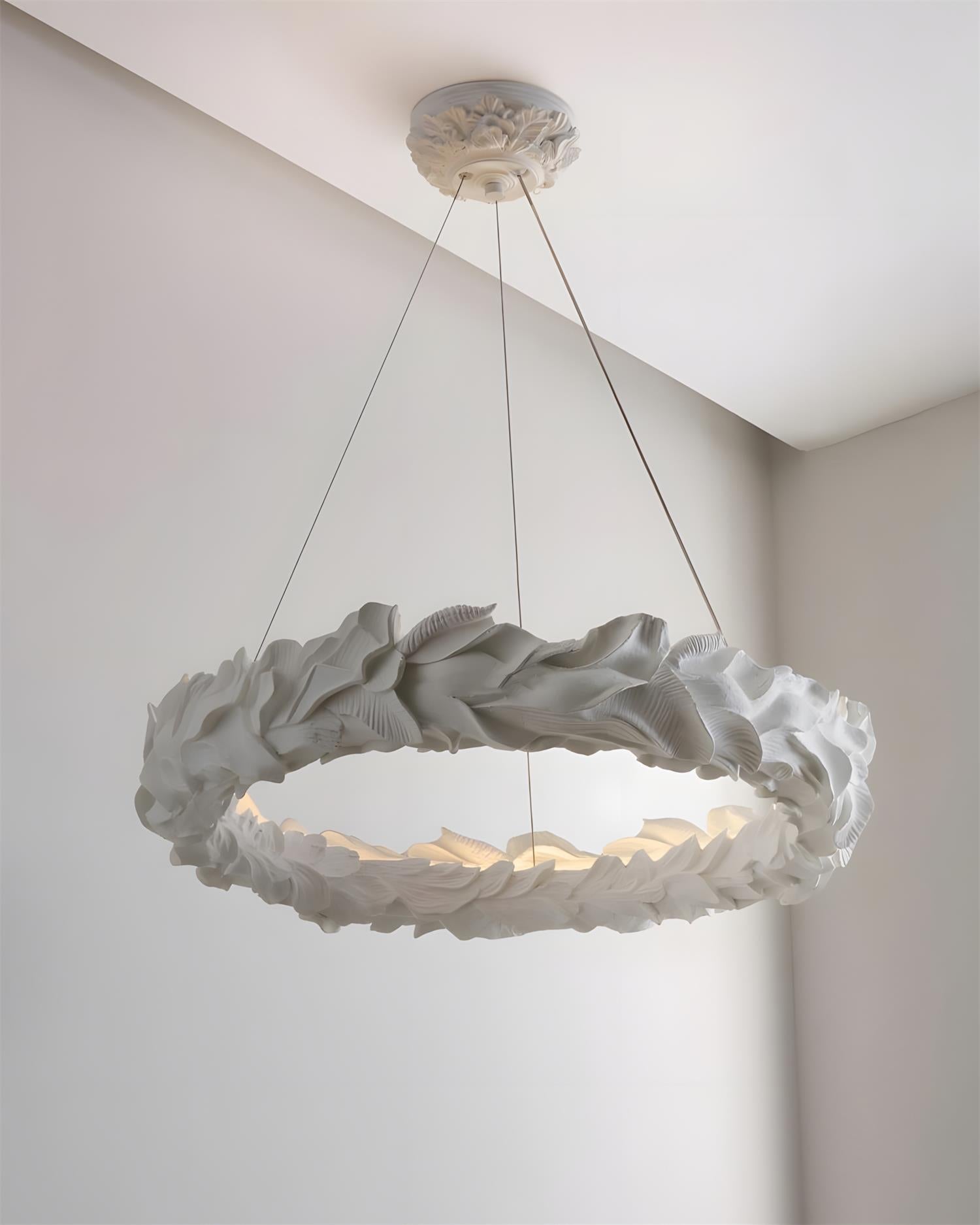 Vellora Art Deco Plaster Ring Chandelier