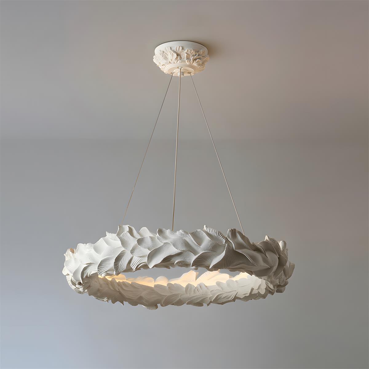 Vellora Art Deco Plaster Ring Chandelier