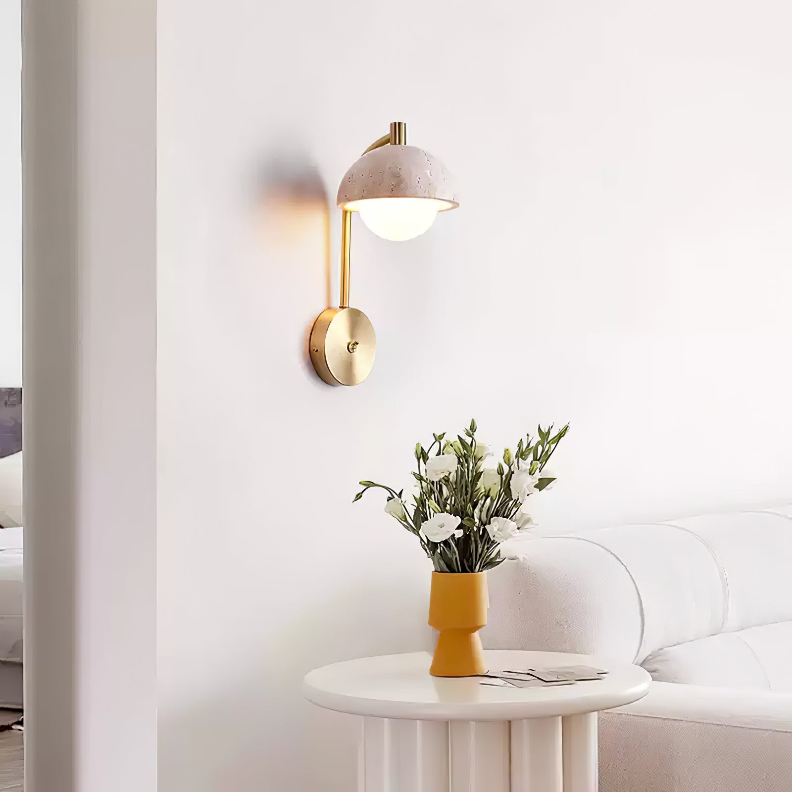 Ormaren Travertine Wall Light - Blowlighting
