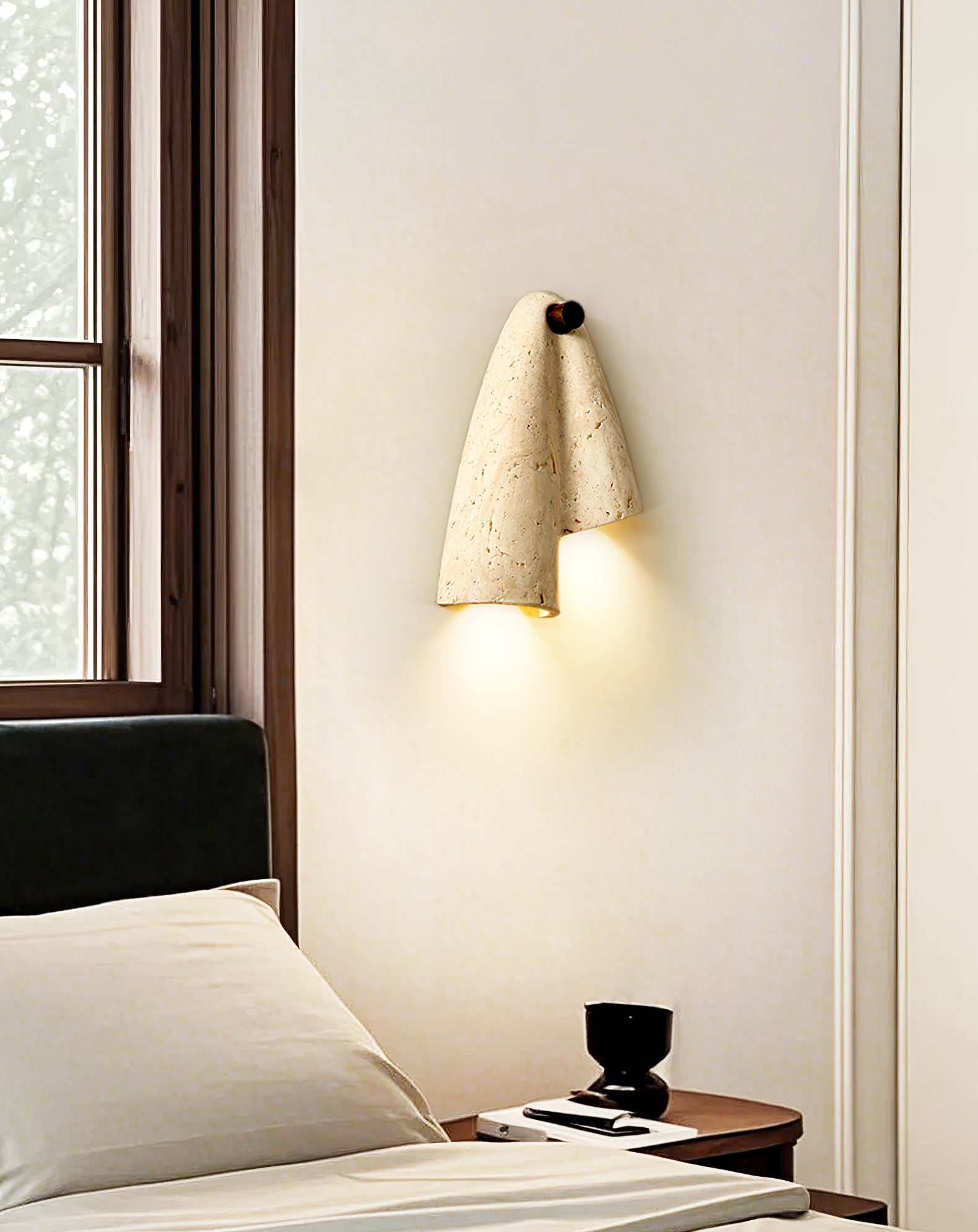 Artistic Travertine Wall Light - Blowlighting