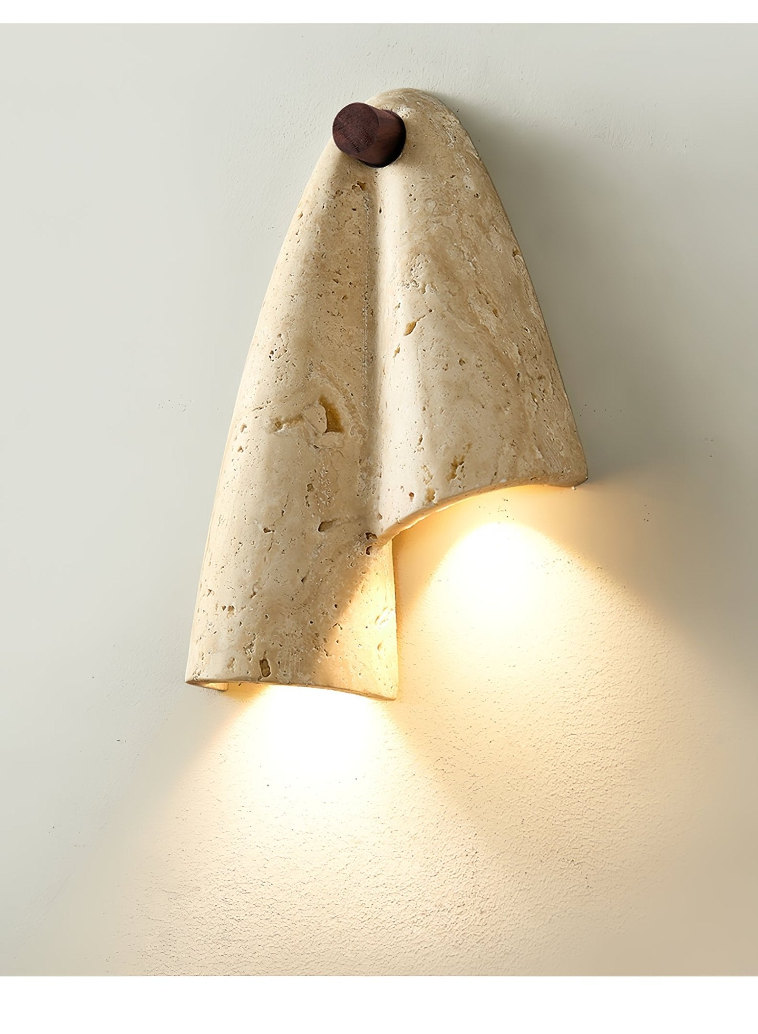 Artistic Travertine Wall Light - Blowlighting
