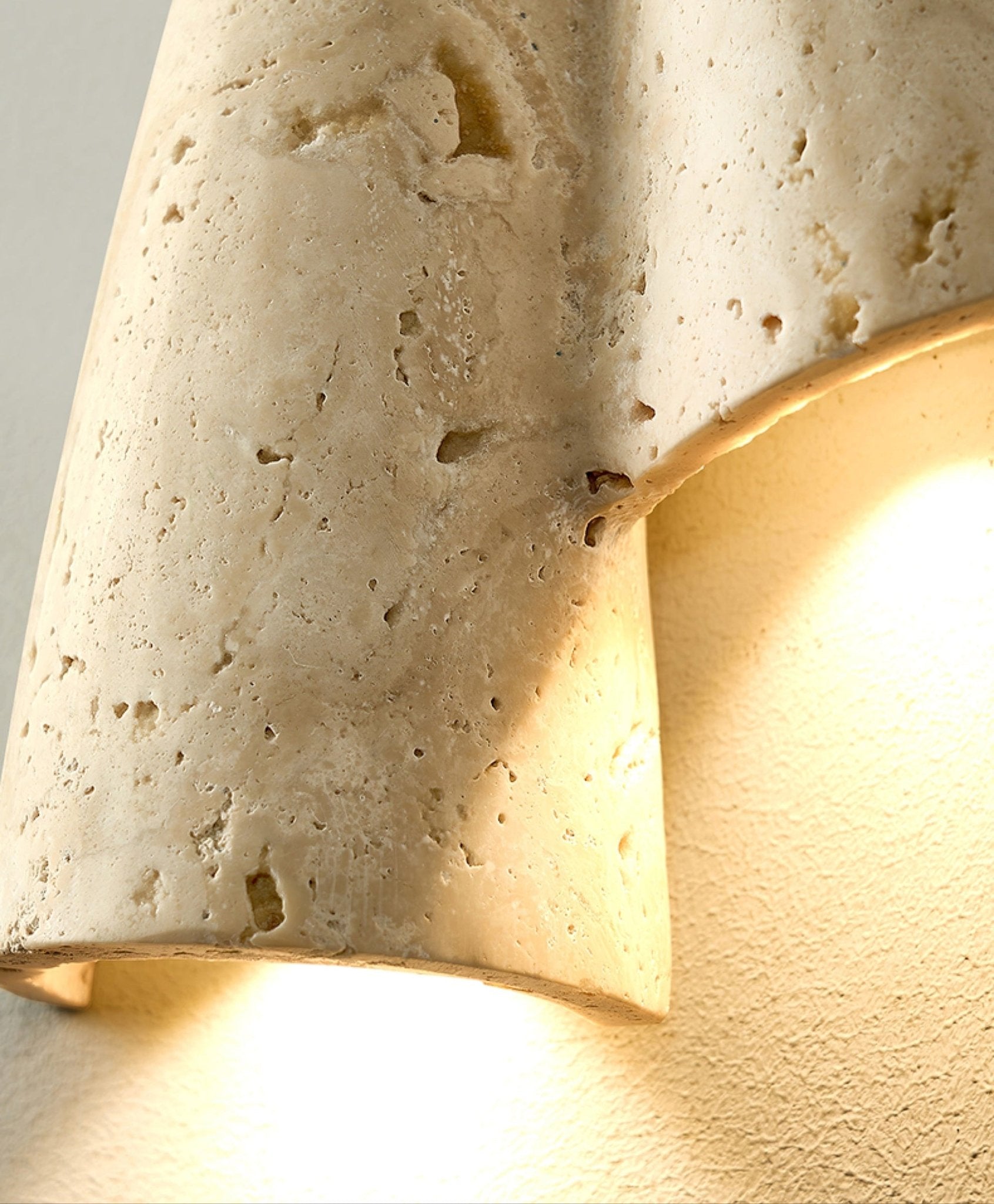 Artistic Travertine Wall Light - Blowlighting