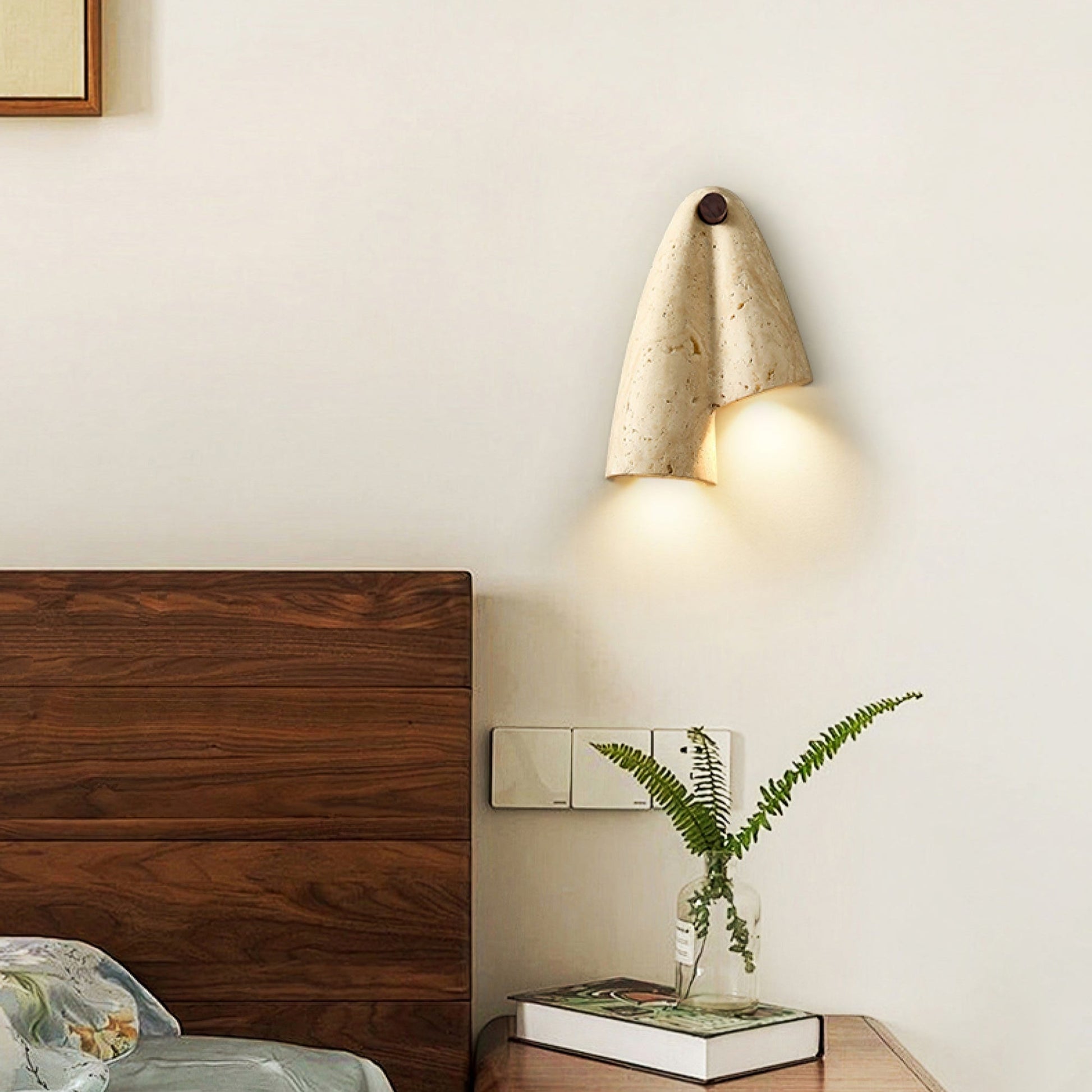 Artistic Travertine Wall Light - Blowlighting