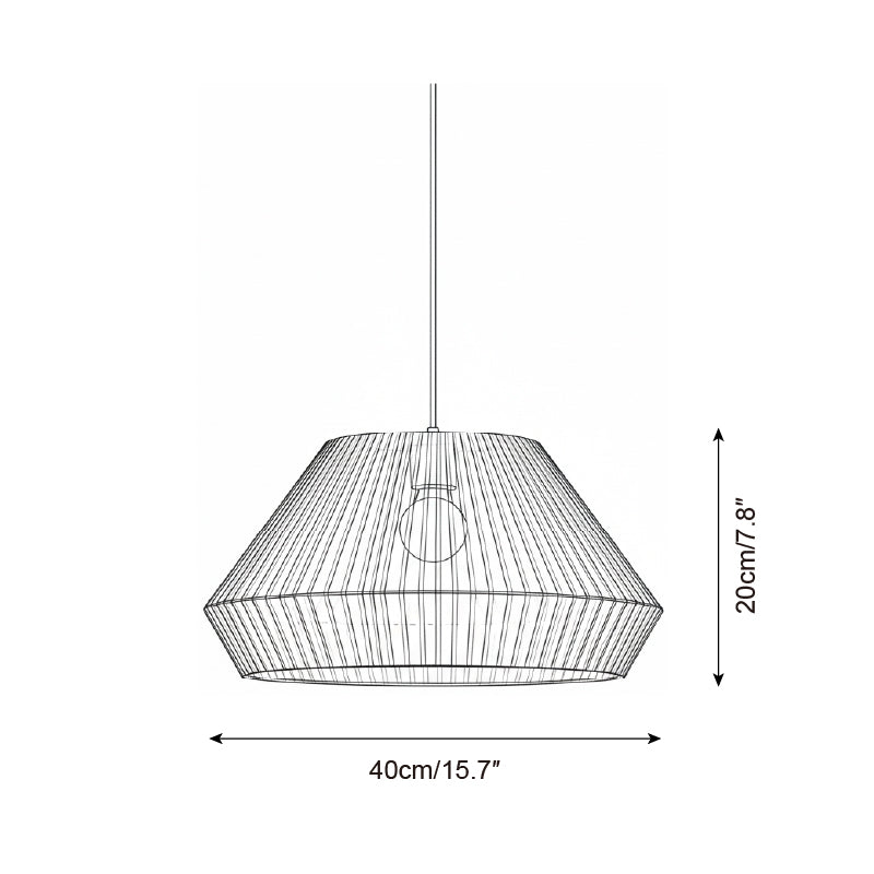 Velora Rustic Cloth Pendant Light