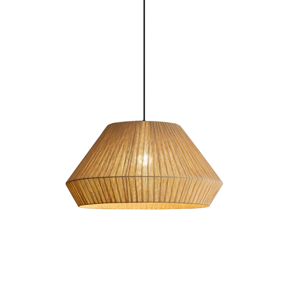 Velora Rustic Cloth Pendant Light