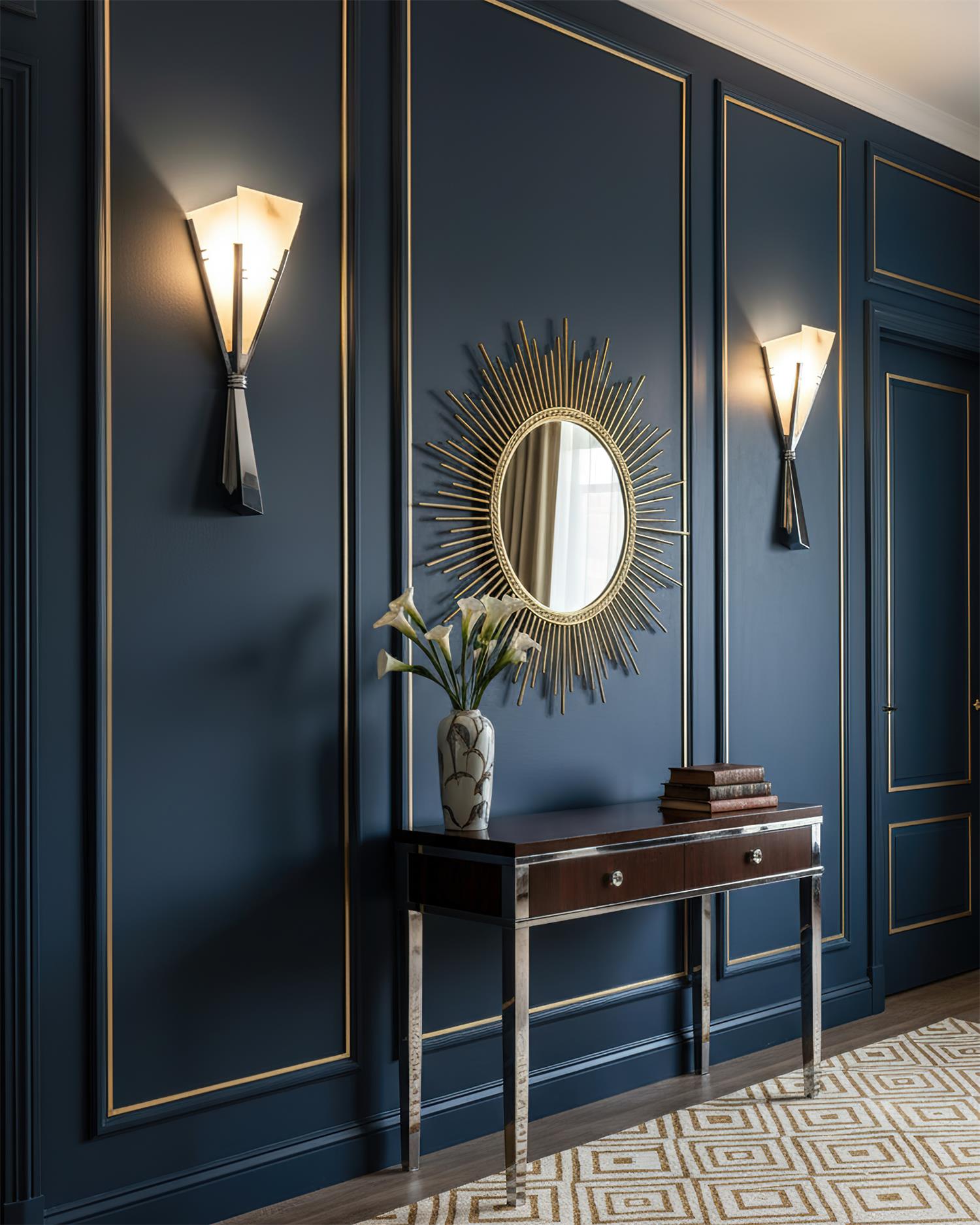 Veltris Scandinavian Alabaster Wall Light