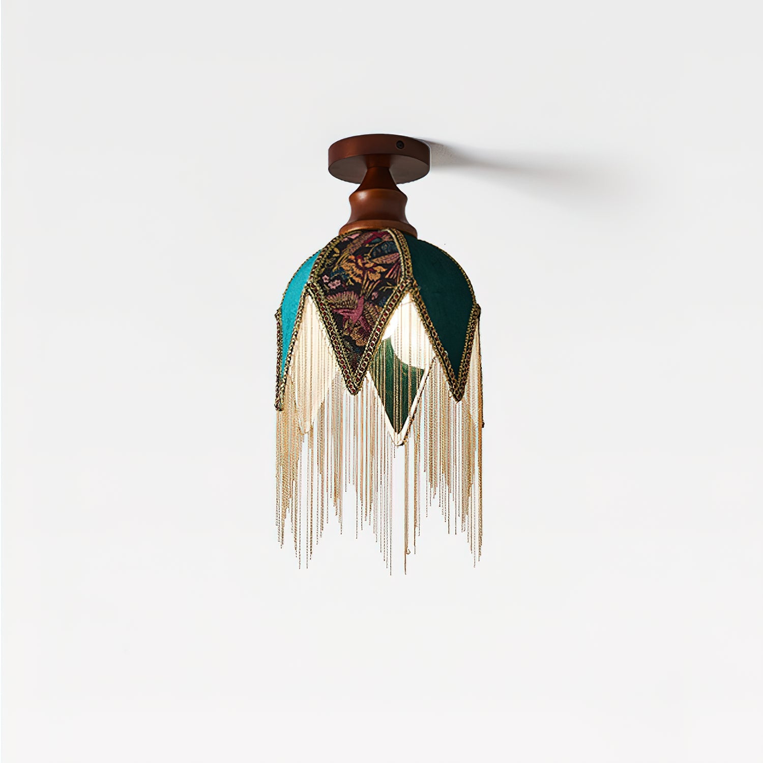 Velvette Bohemian Fabric Ceiling Light