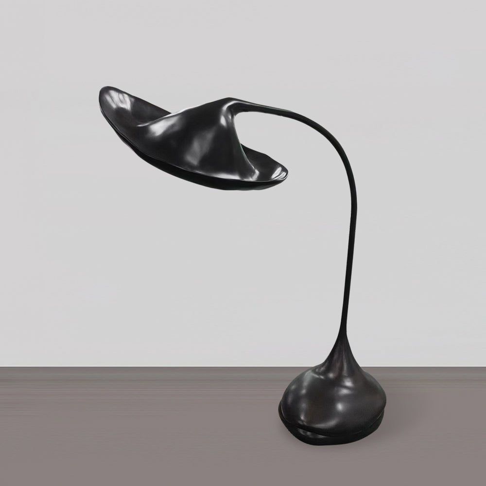 Elsilora Curved Black Desk Lamp - Blowlighting