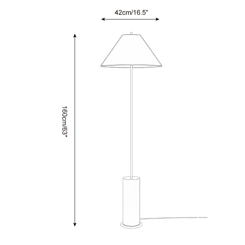 Verdant Minimalist Fabric Floor Light