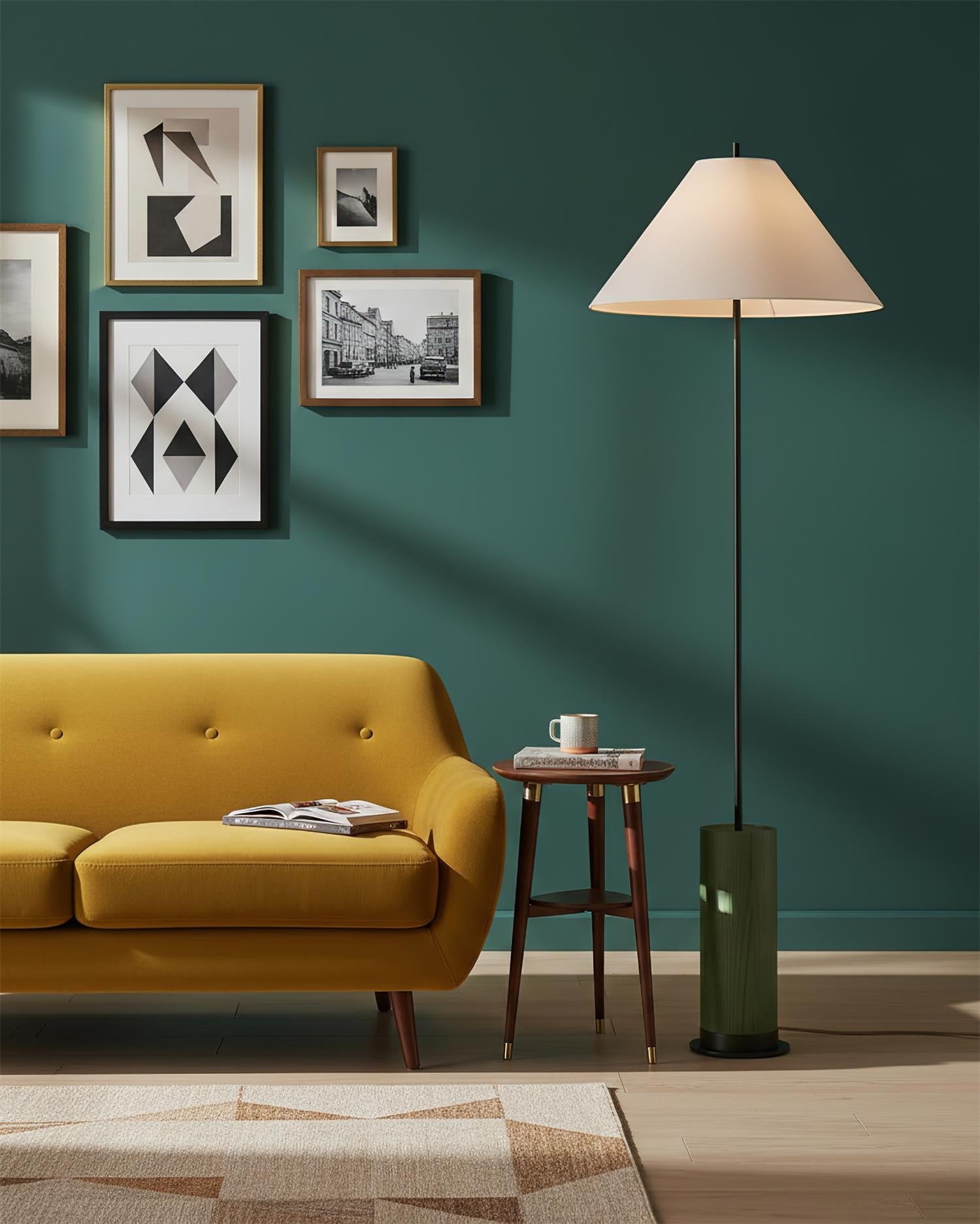 Verdant Minimalist Fabric Floor Light