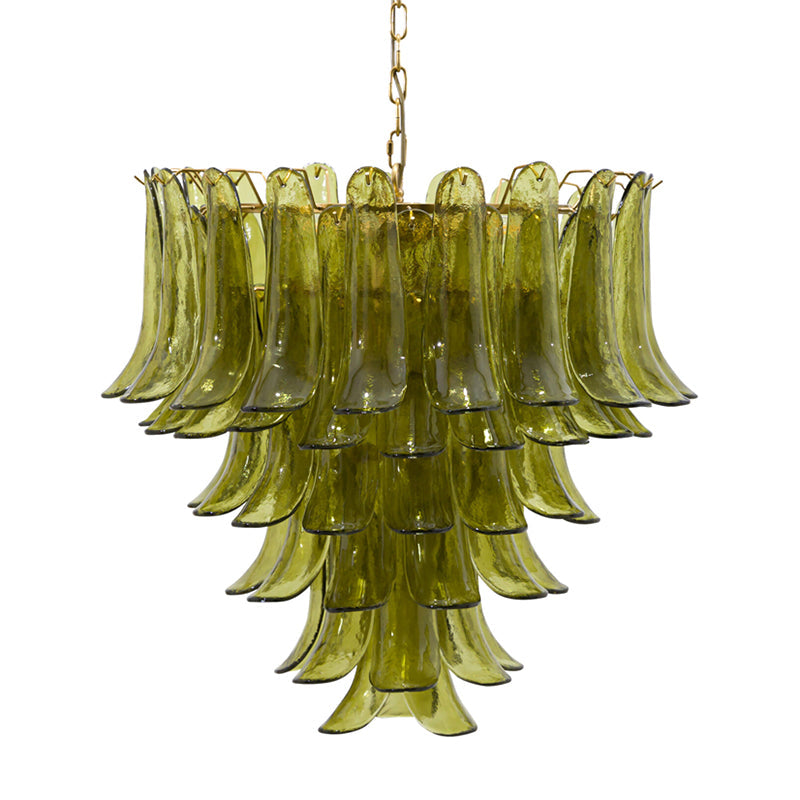 Verdant Vintage Glass Petalo Chandelier