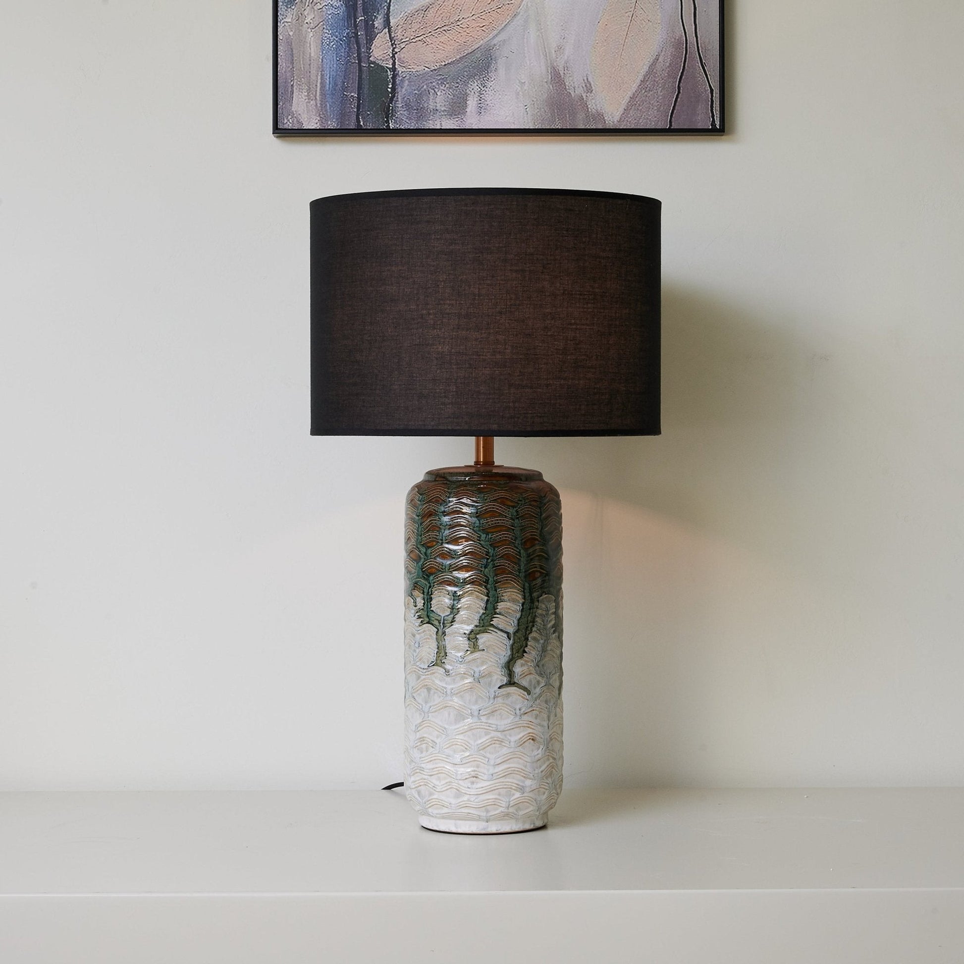 Verde Drip Ceramic Table Lamp - Blowlighting