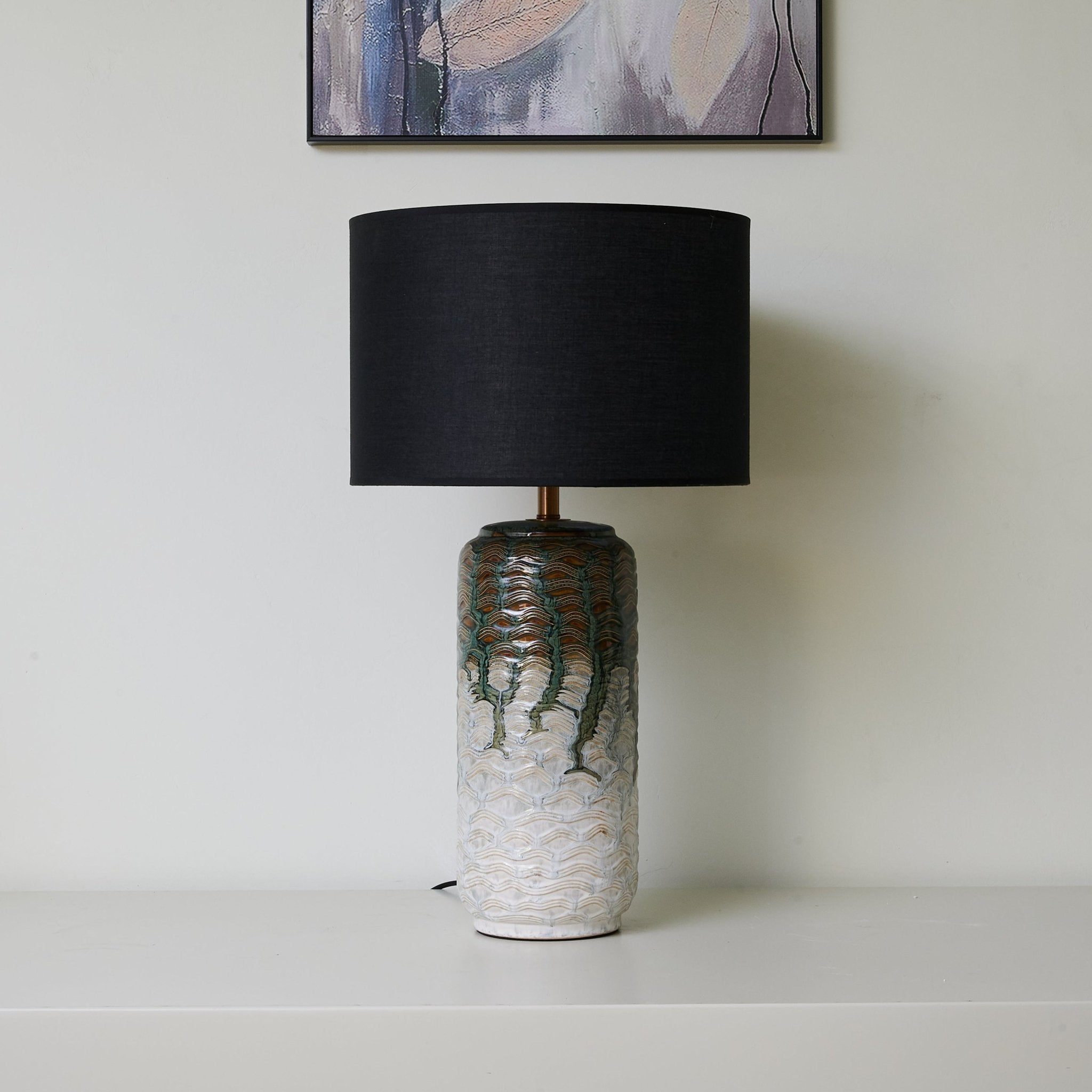 Verde Drip Ceramic Table Lamp - Blowlighting