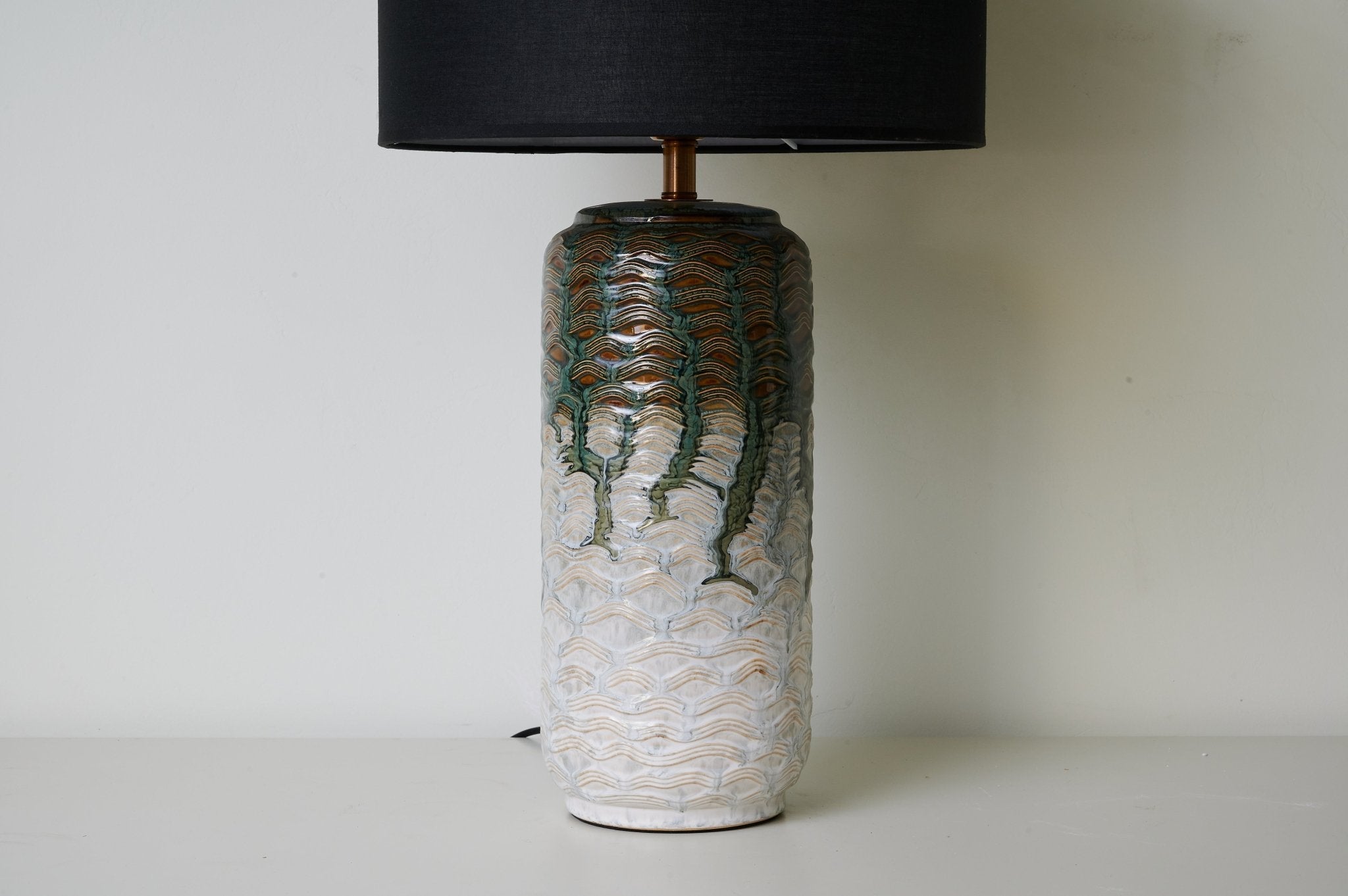 Verde Drip Ceramic Table Lamp - Blowlighting