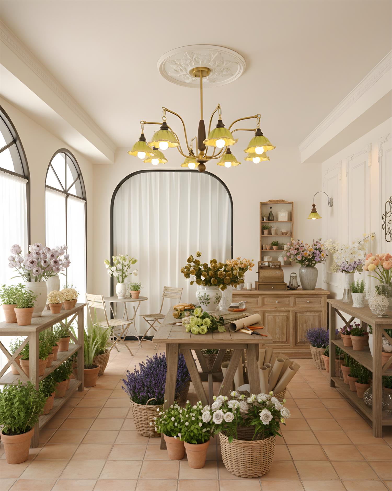 Verdessa Vintage Ceramics Chandelier