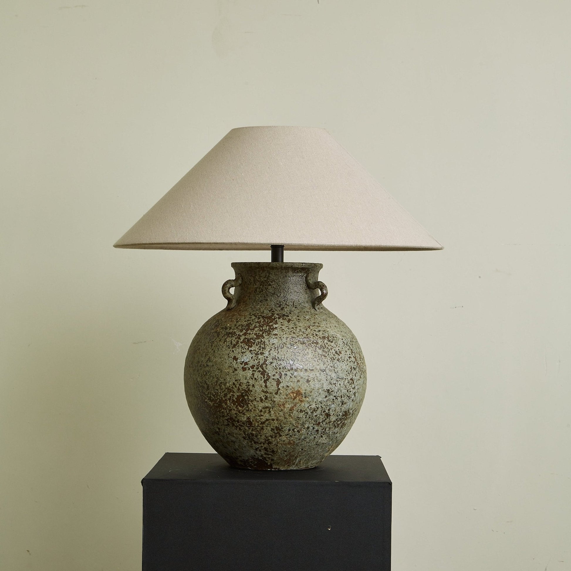 Verdigris Handle Table Lamp - Blowlighting