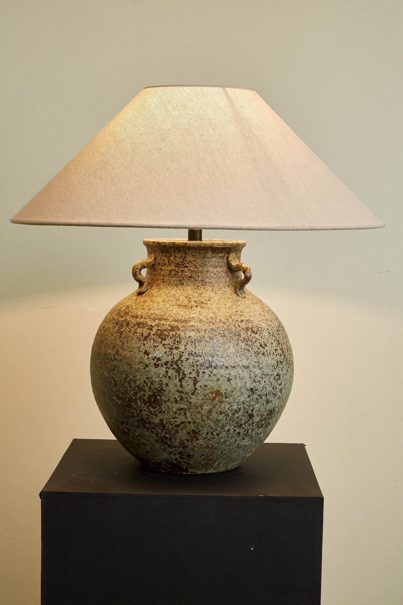 Verdigris Handle Table Lamp - Blowlighting