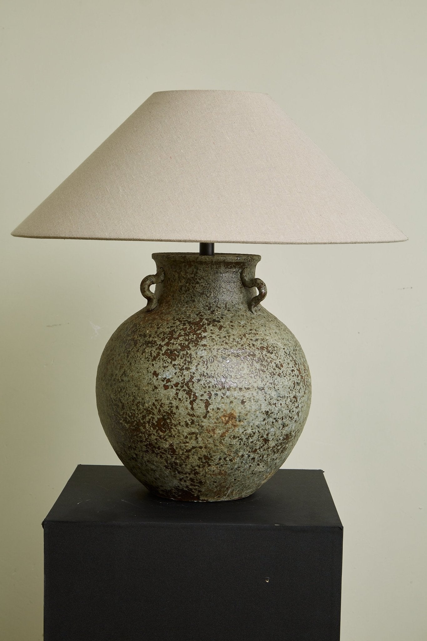 Verdigris Handle Table Lamp - Blowlighting