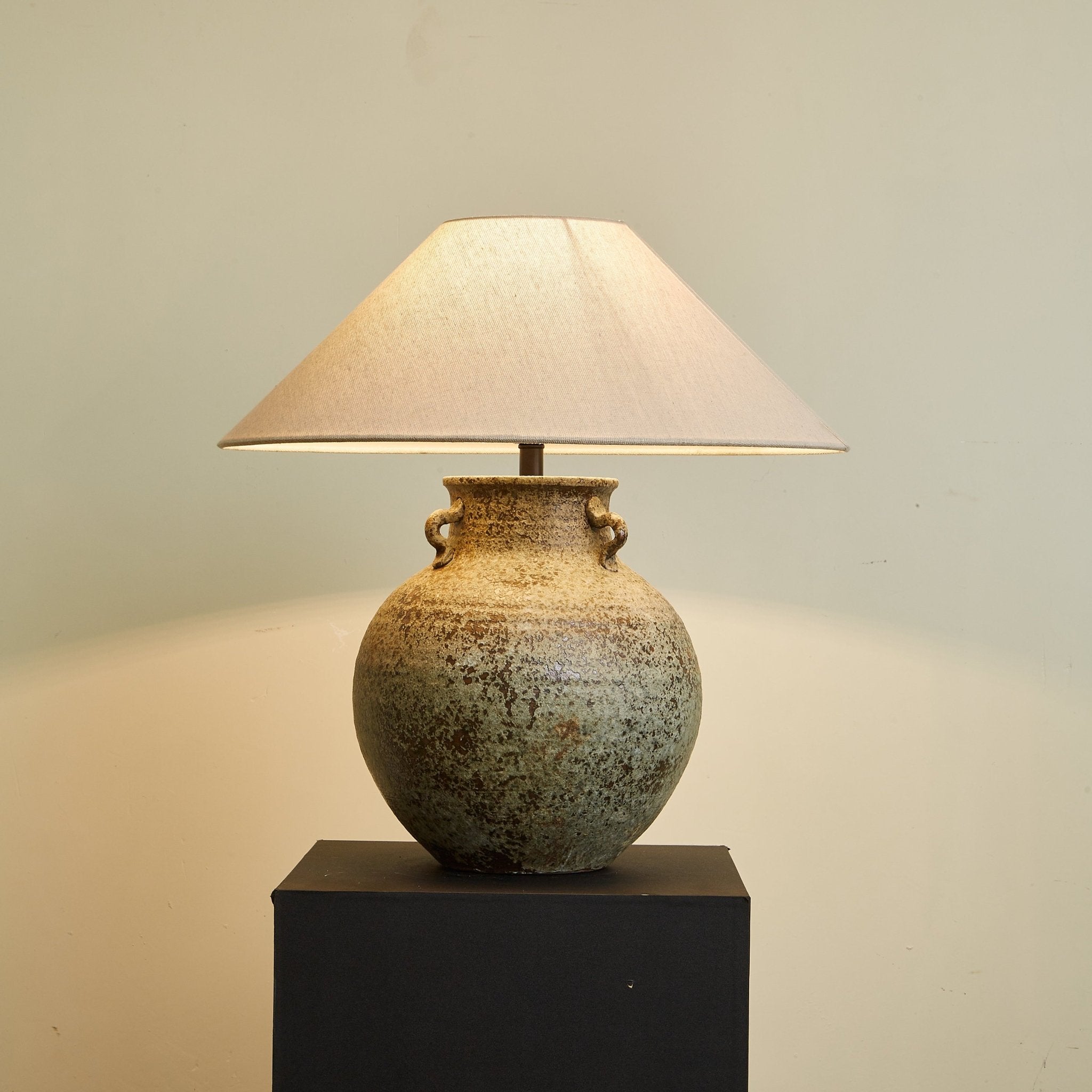 Verdigris Handle Table Lamp - Blowlighting