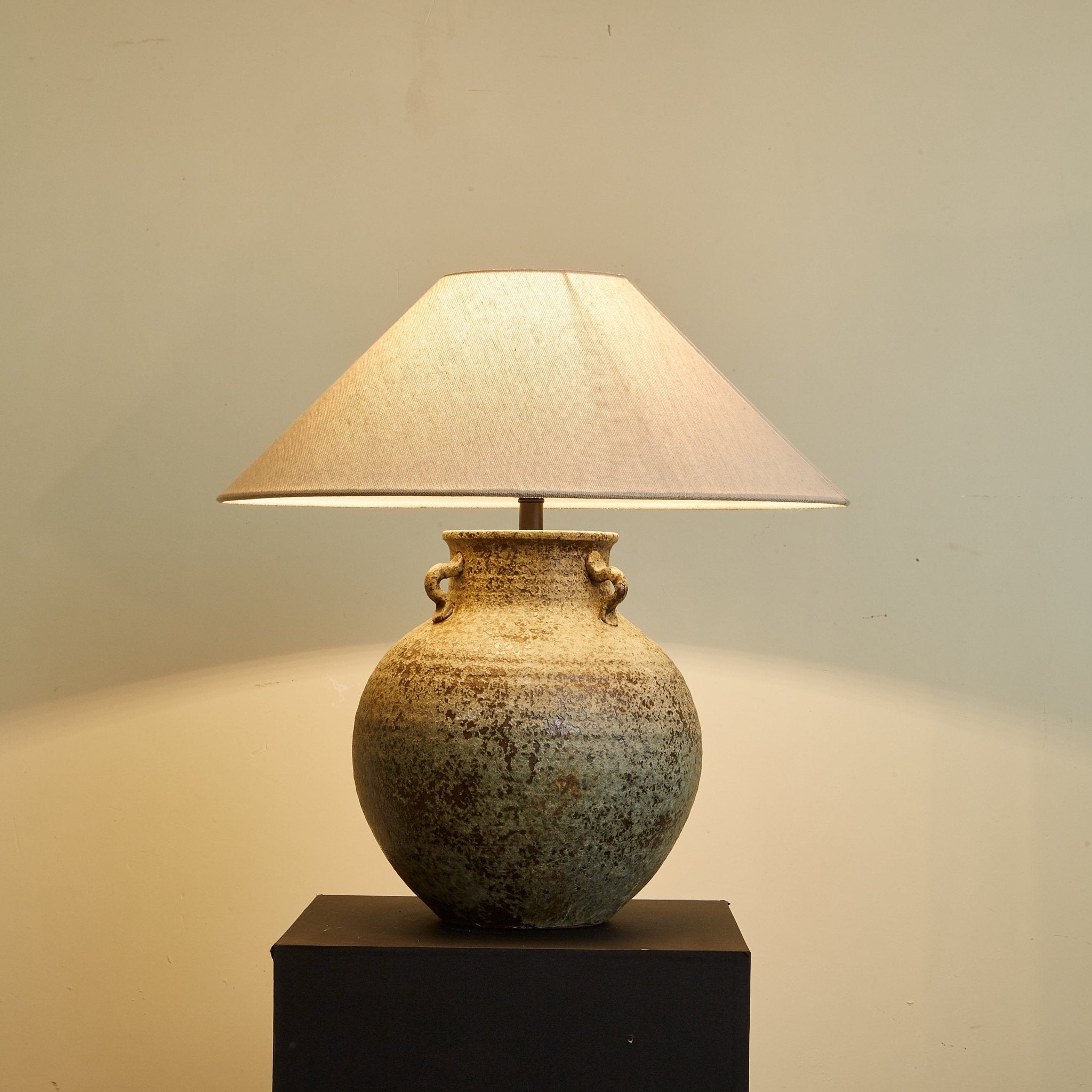 Verdigris Handle Table Lamp - Blowlighting