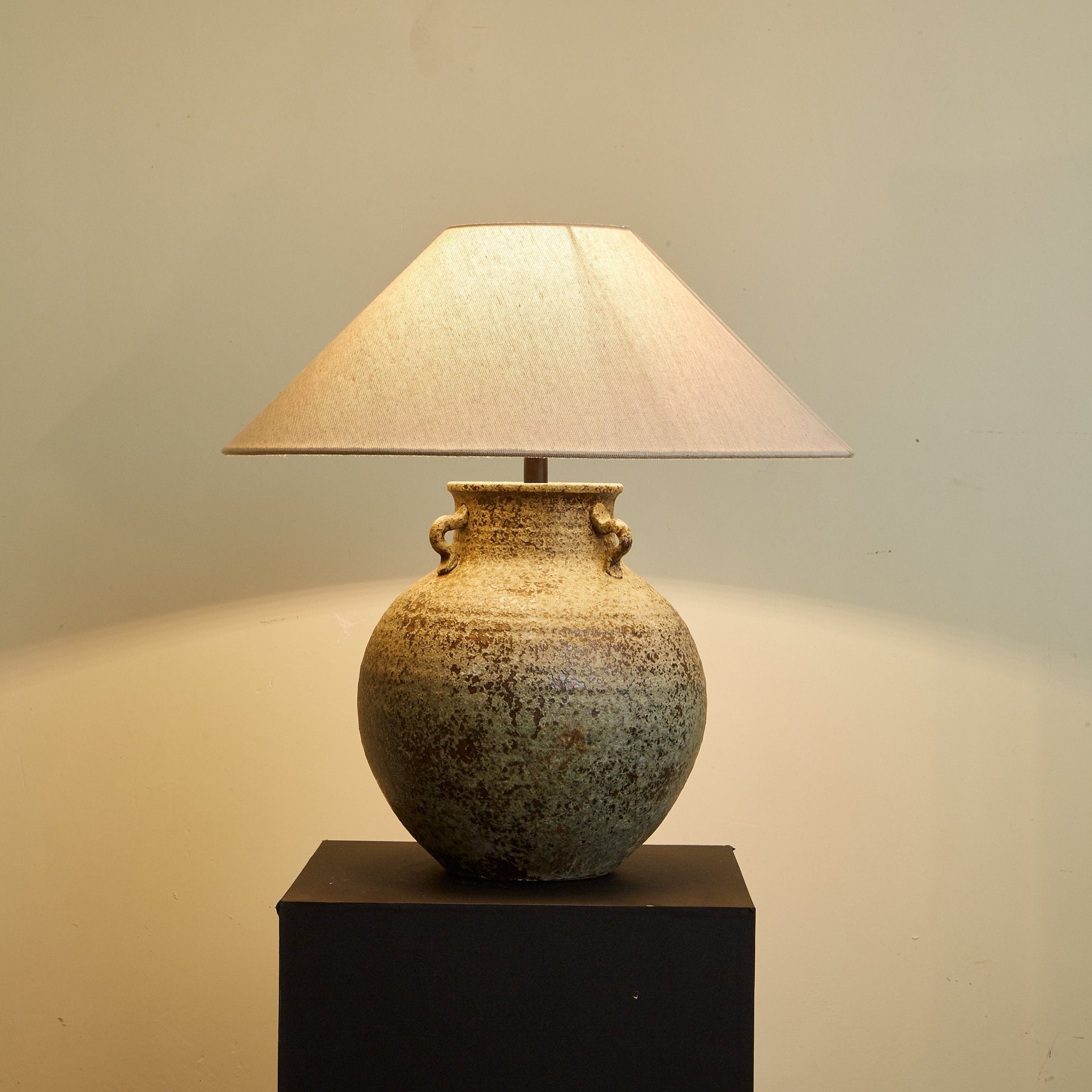 Verdigris Handle Table Lamp - Blowlighting