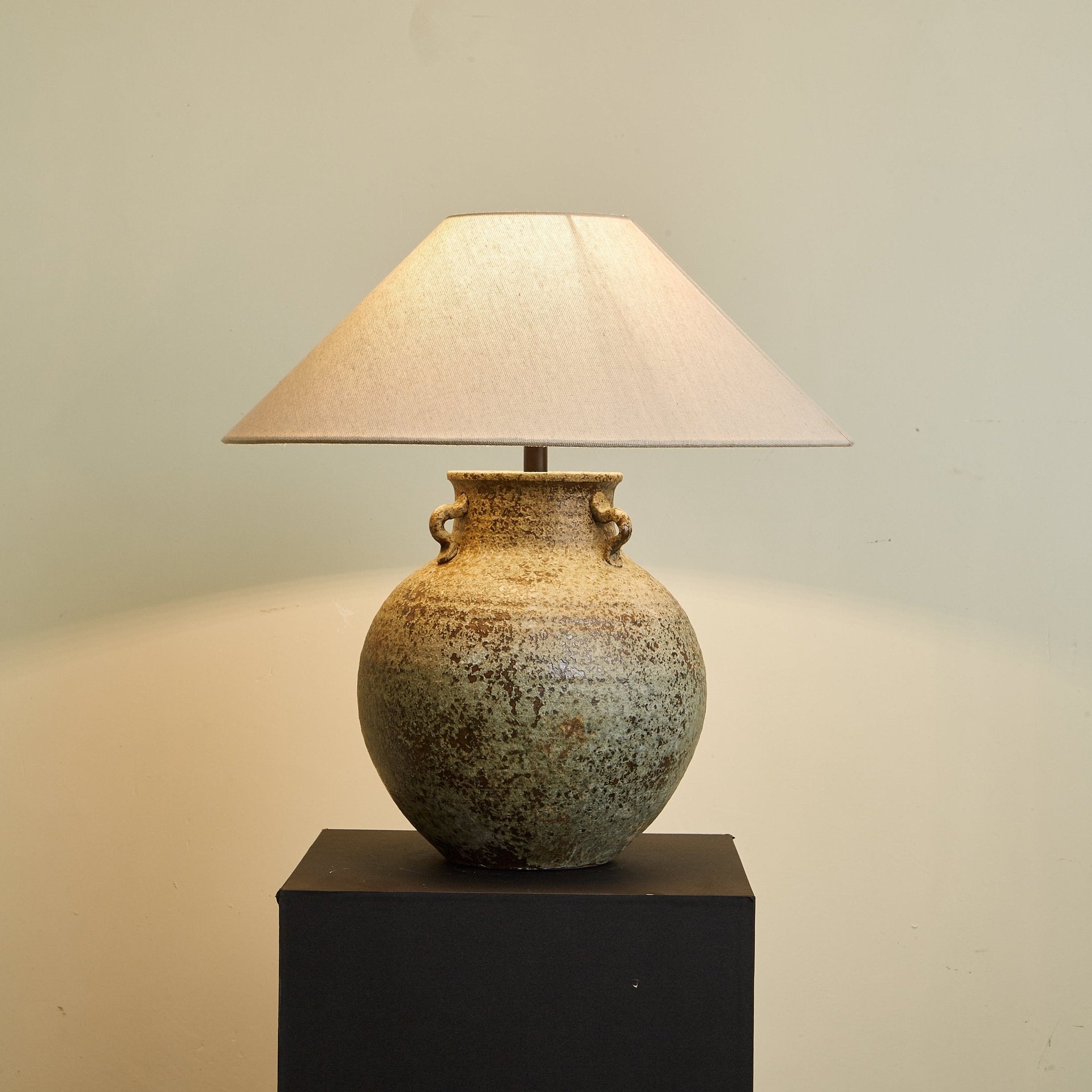 Verdigris Handle Table Lamp - Blowlighting