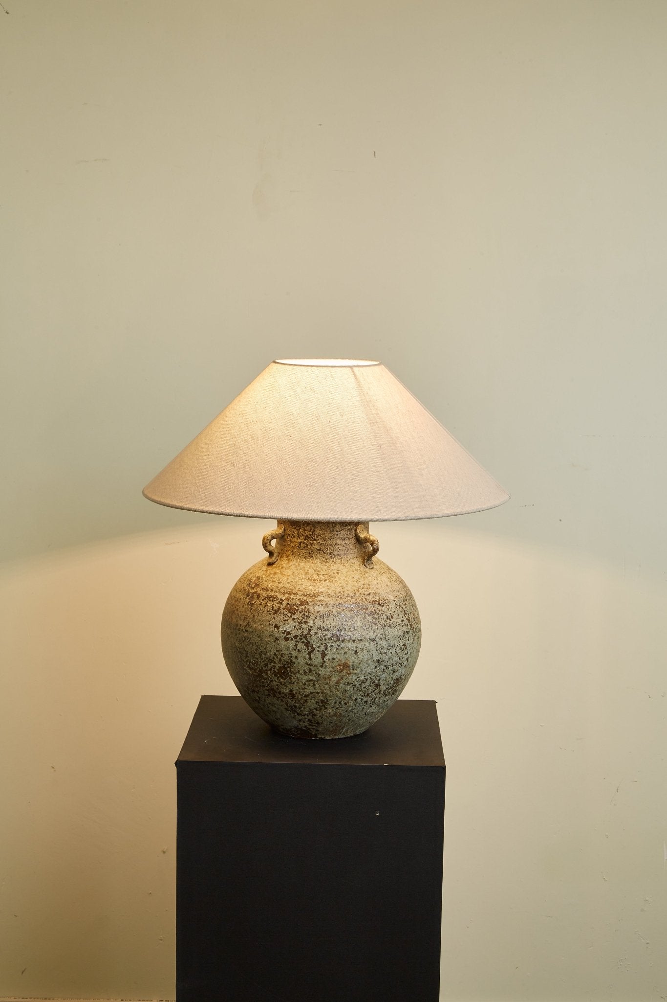 Verdigris Handle Table Lamp - Blowlighting