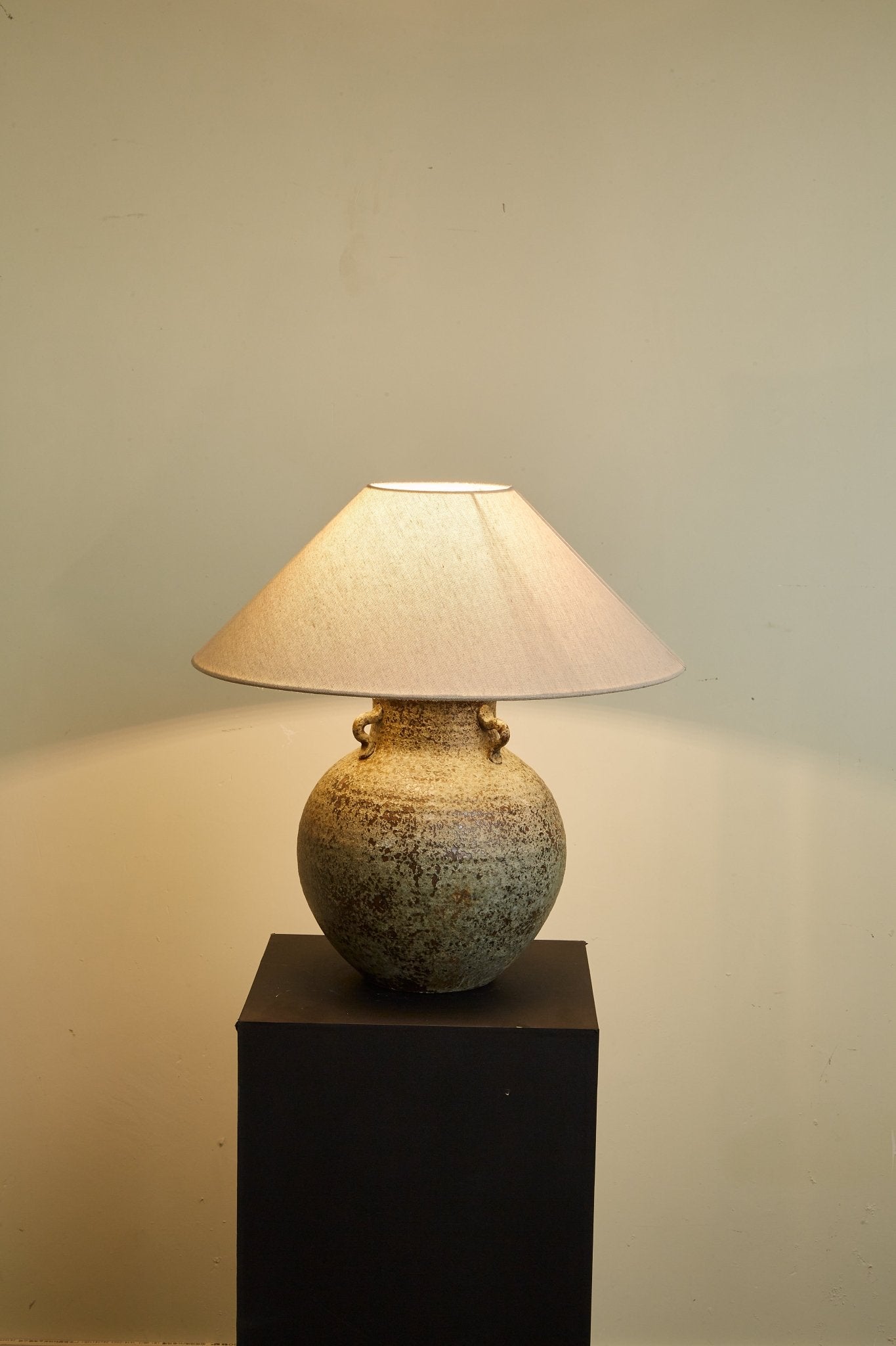 Verdigris Handle Table Lamp - Blowlighting