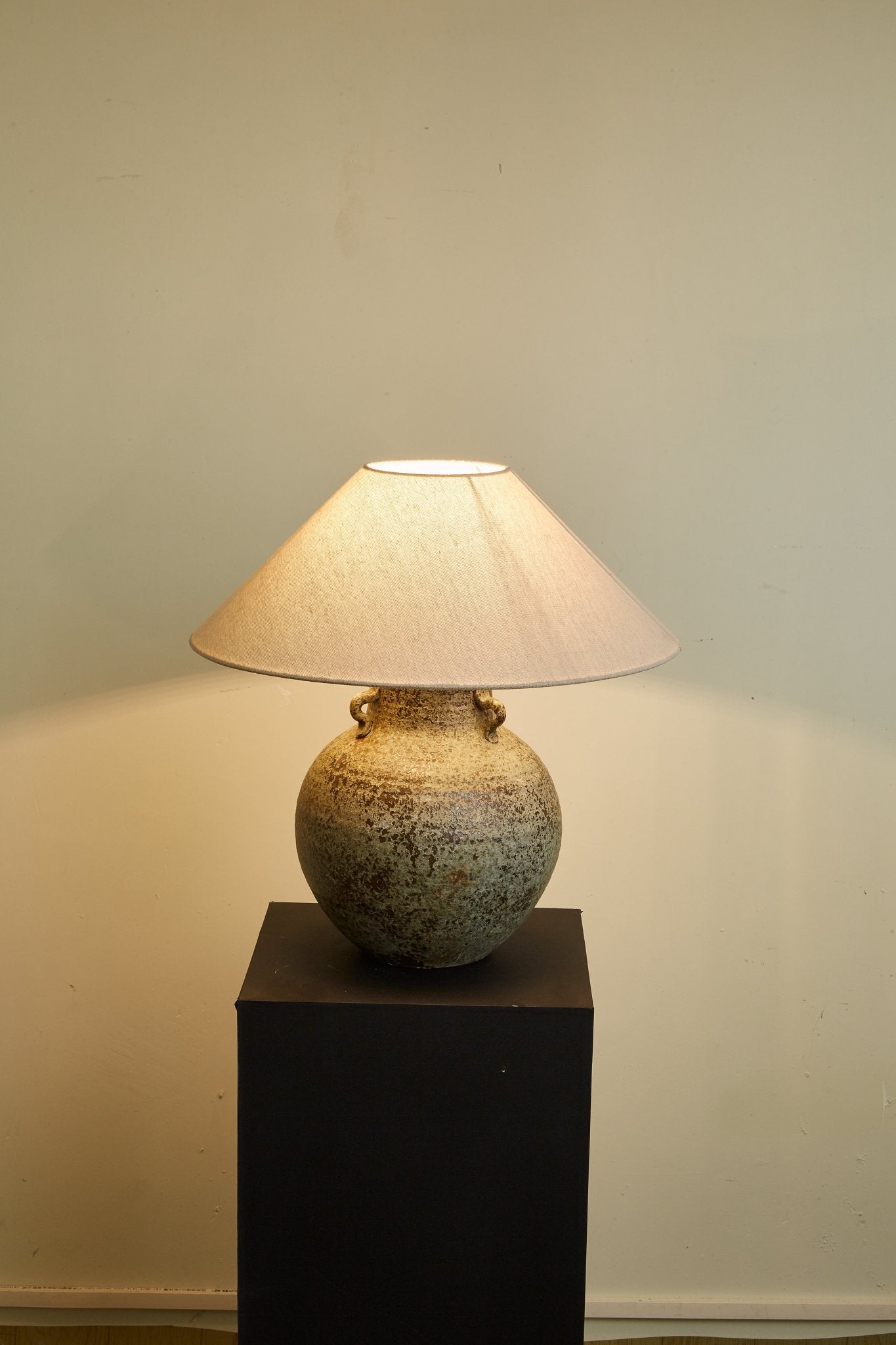 Verdigris Handle Table Lamp - Blowlighting