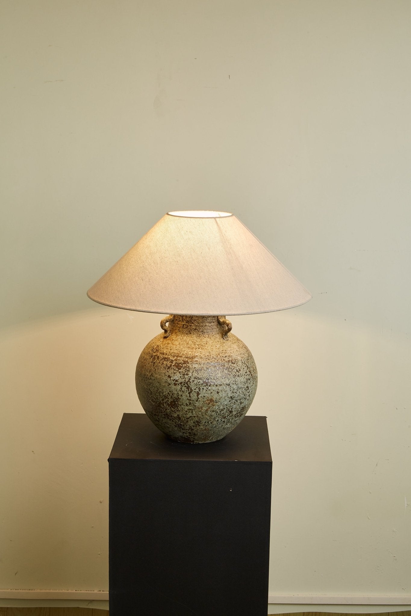 Verdigris Handle Table Lamp - Blowlighting