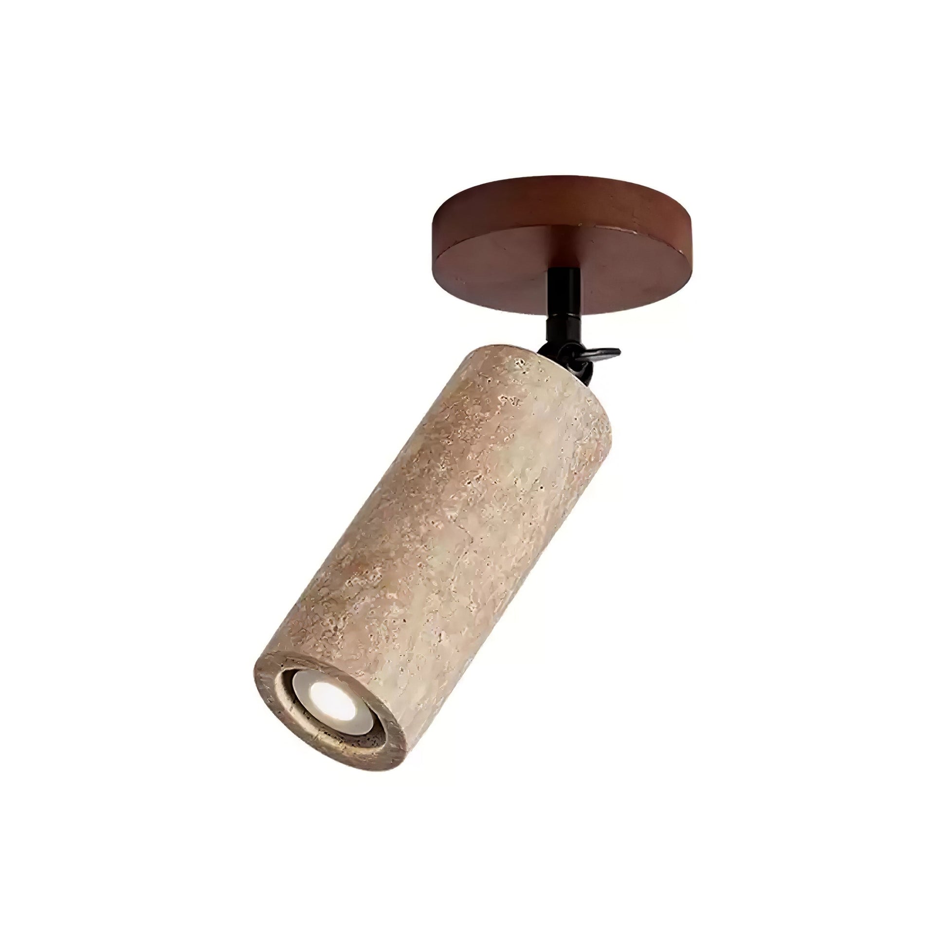 Zarinila Cylindrical-Tube Travertine Wall Light SEO Title - Blowlighting
