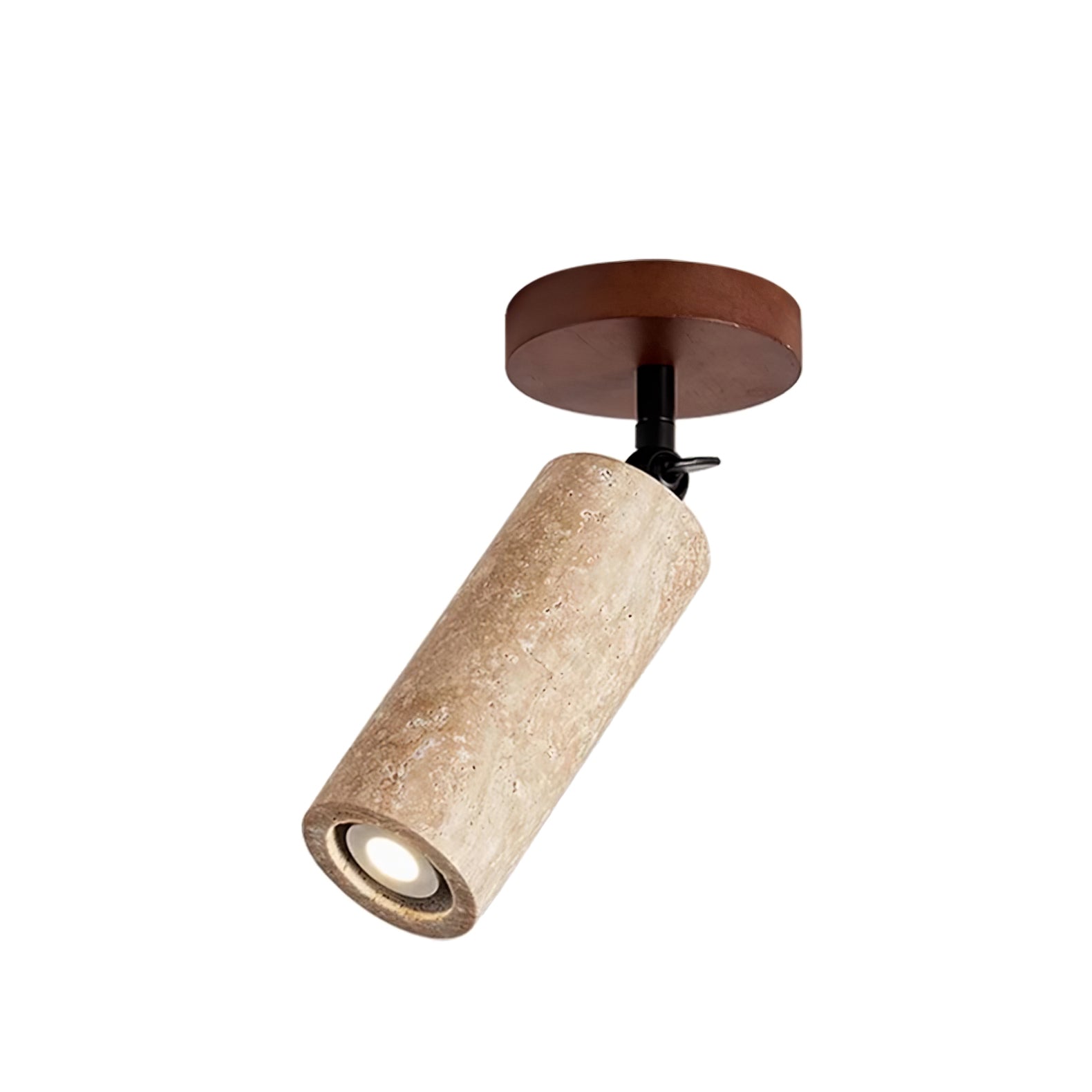 Zarinila Cylindrical-Tube Travertine Wall Light SEO Title - Blowlighting