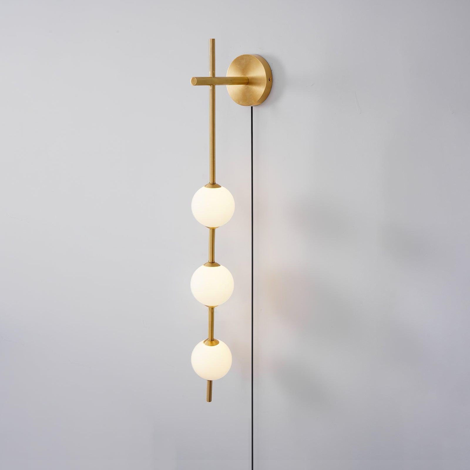 Vertical Globe Plug-in Wall Lamp - Blowlighting