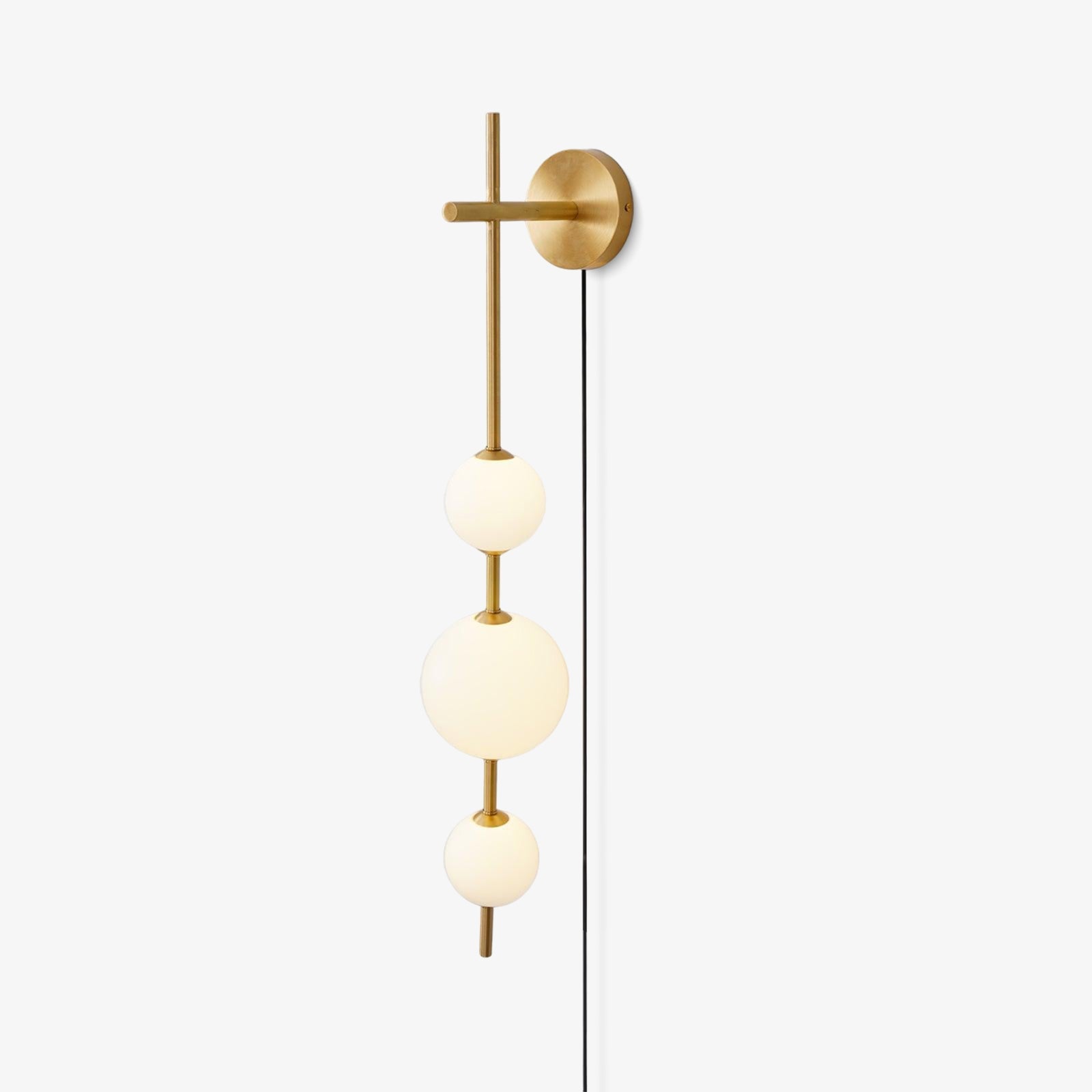Vertical Globe Plug-in Wall Lamp - Blowlighting