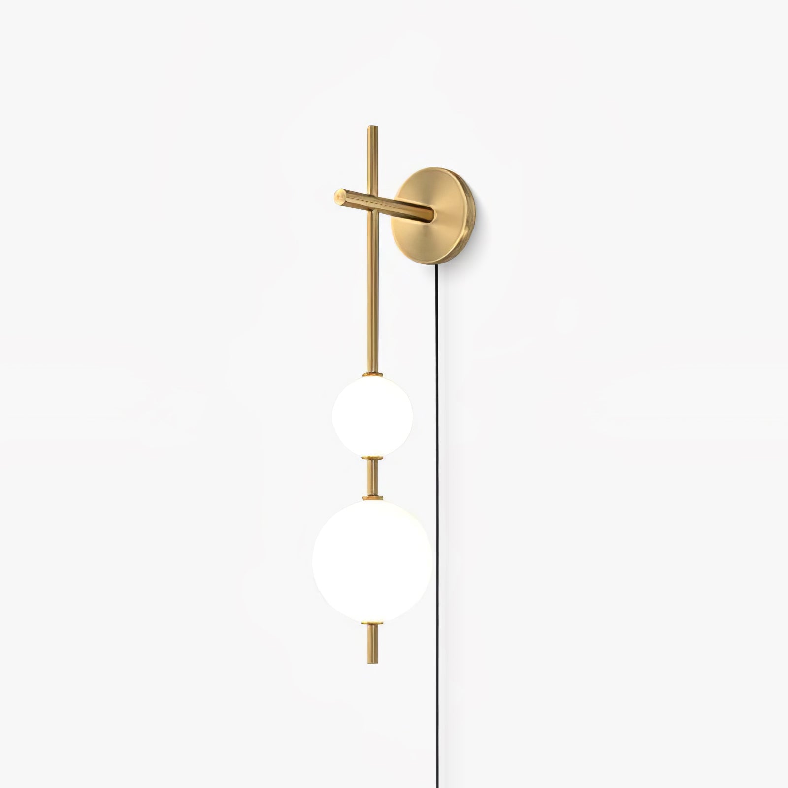 Vertical Globe Plug-in Wall Lamp - Blowlighting