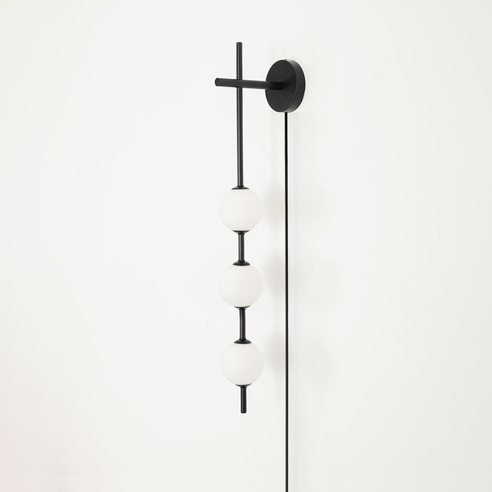 Vertical Globe Plug-in Wall Lamp - Blowlighting