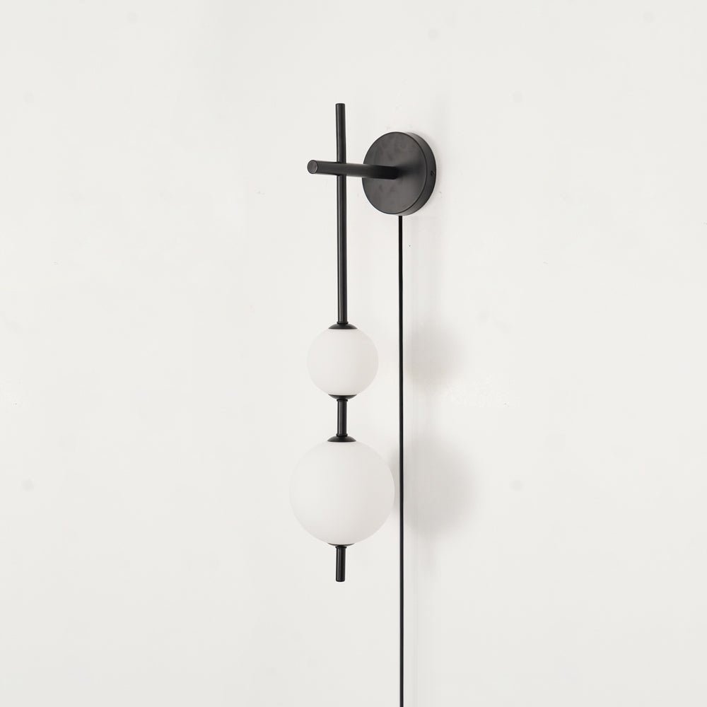 Vertical Globe Plug-in Wall Lamp - Blowlighting