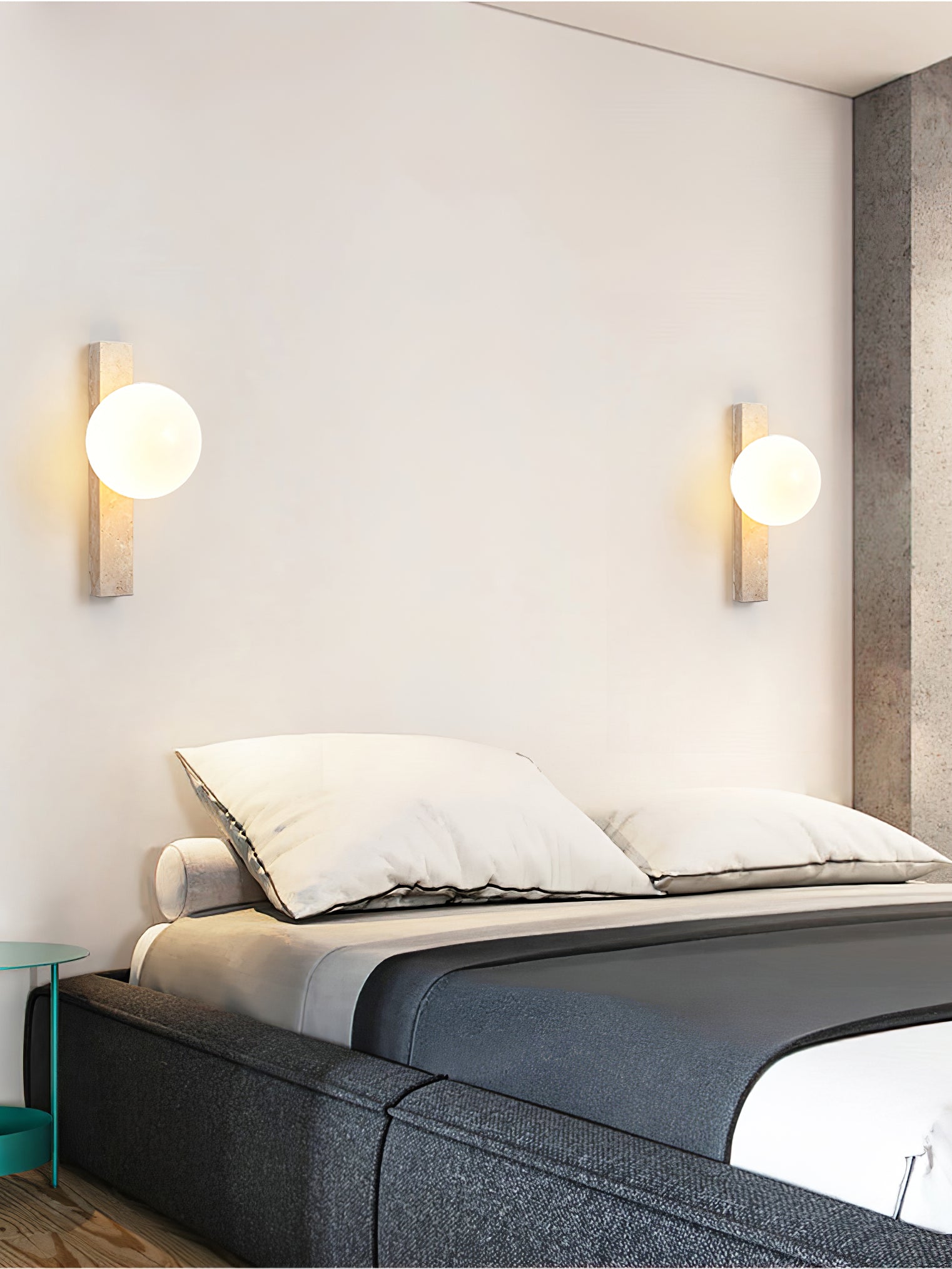 Zoshaira Travertine Wall Light - Blowlighting