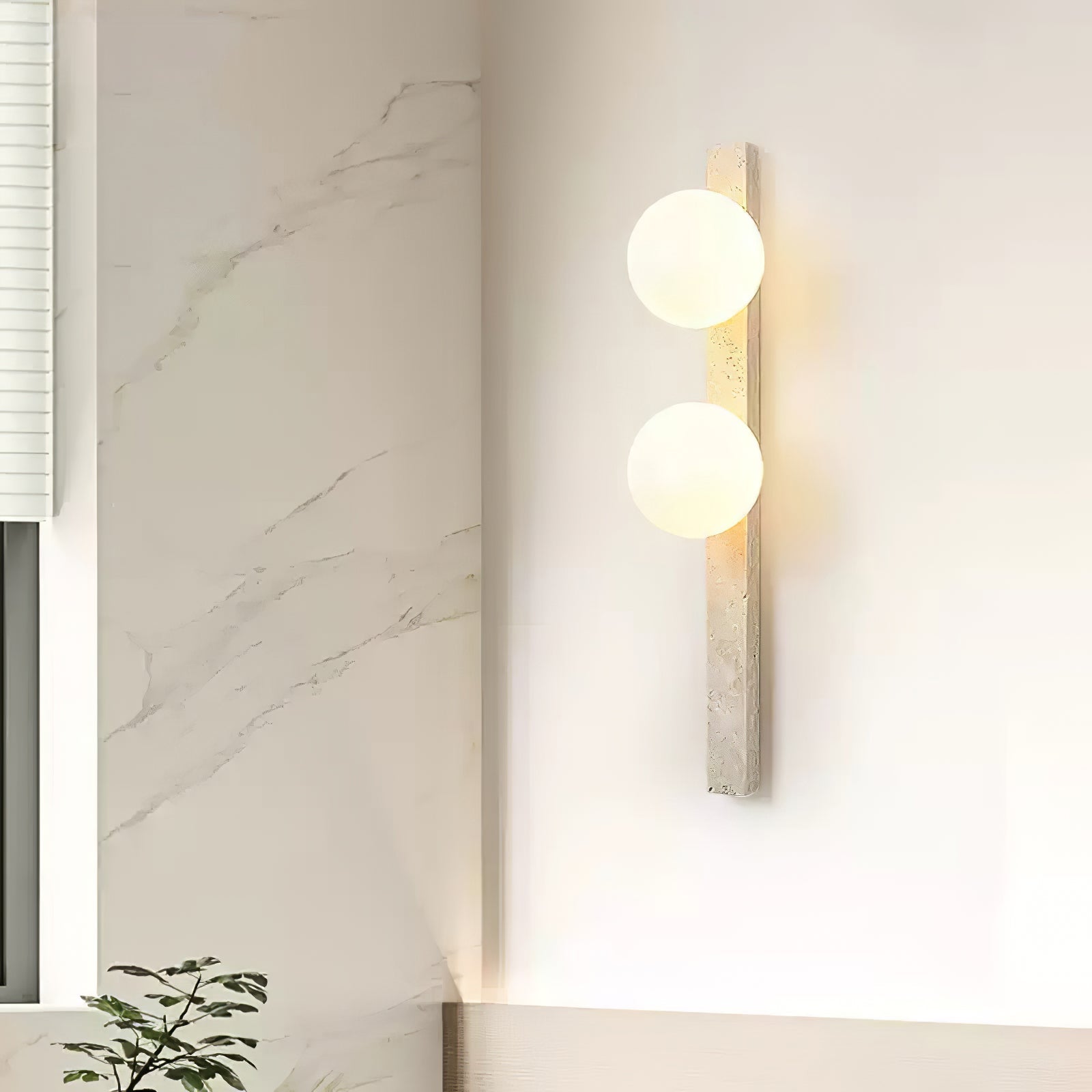 Zoshaira Travertine Wall Light - Blowlighting