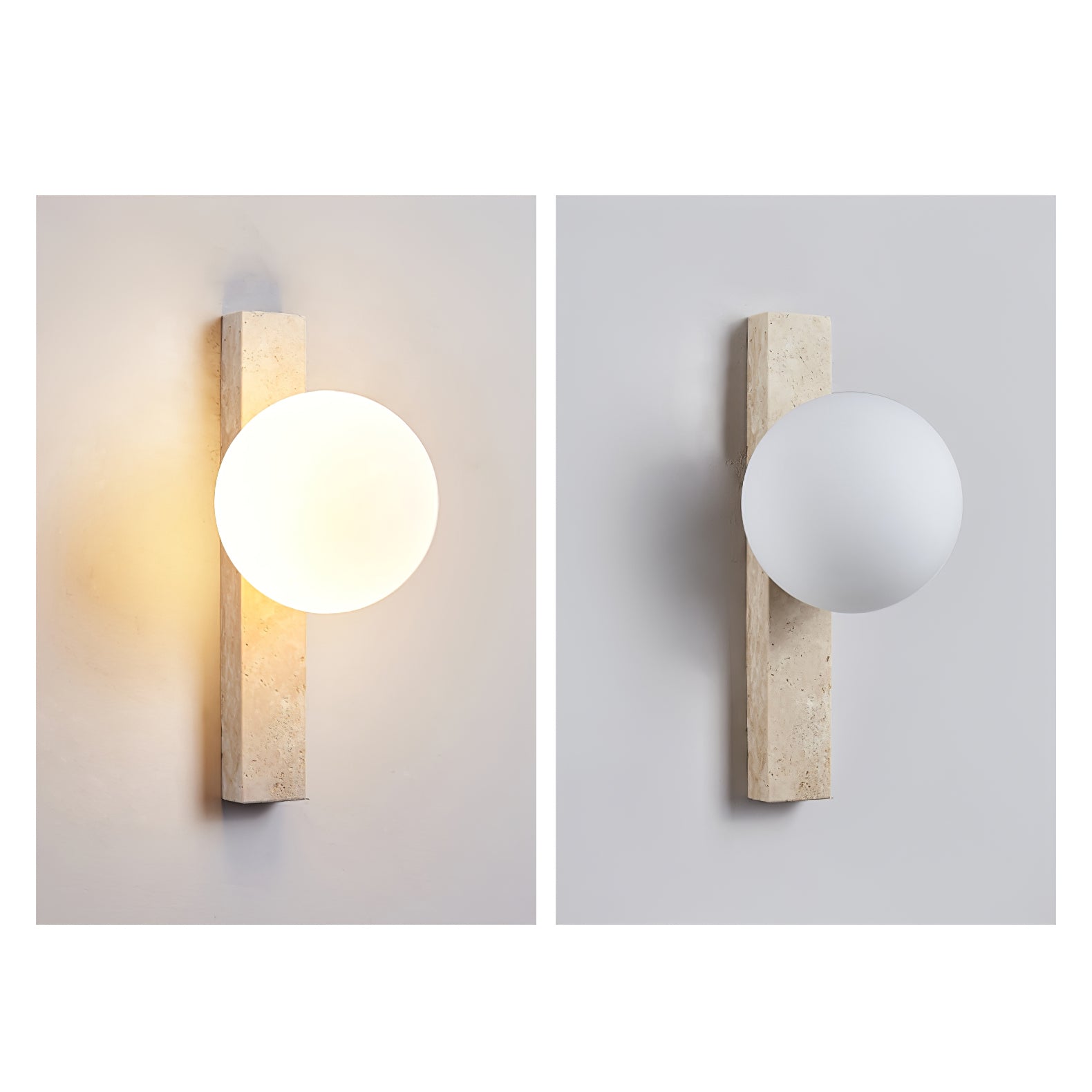 Zoshaira Travertine Wall Light - Blowlighting