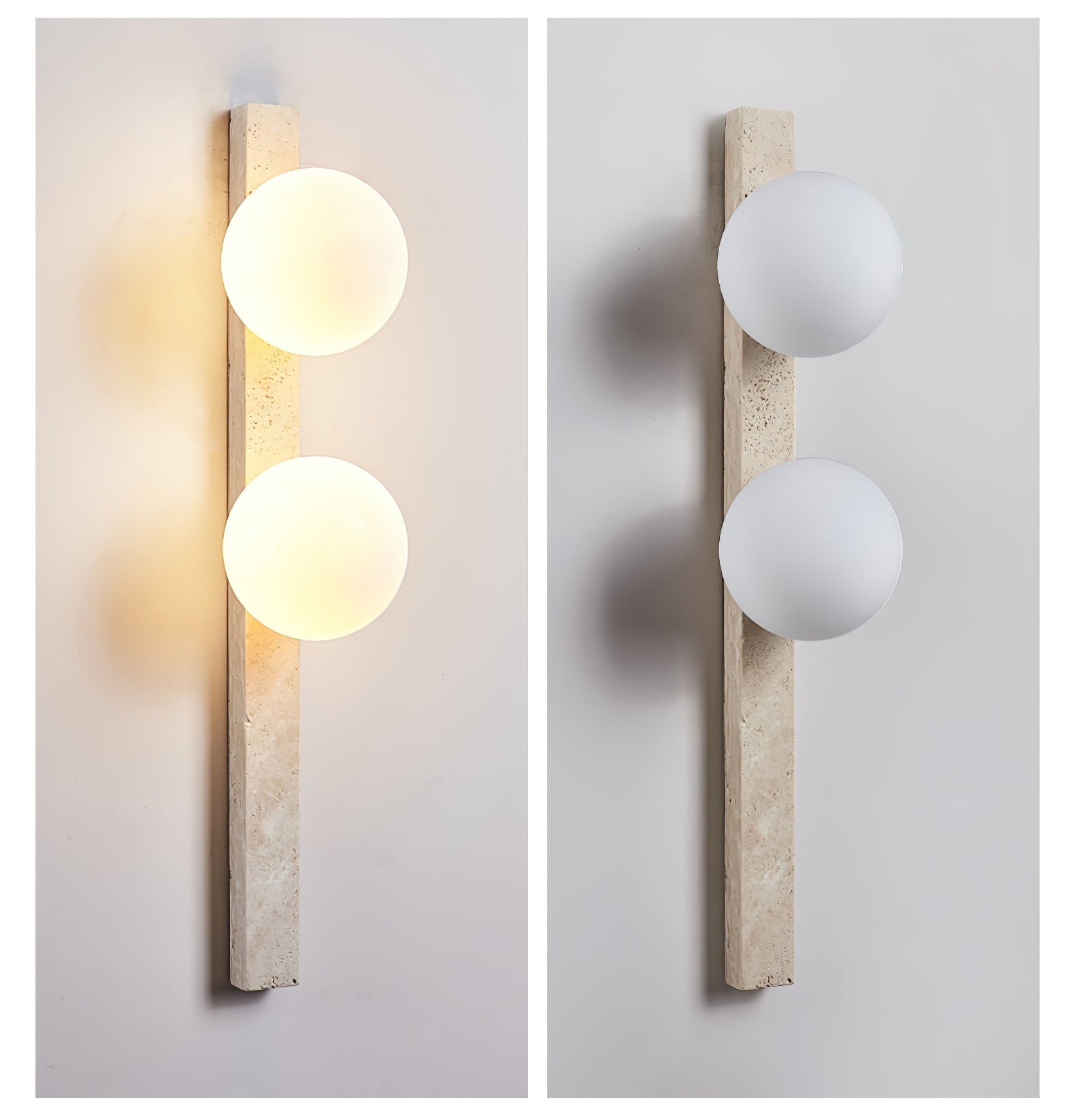 Zoshaira Travertine Wall Light - Blowlighting