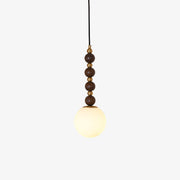 Vertical Walnut Balls Pendant Lamp - Blowlighting