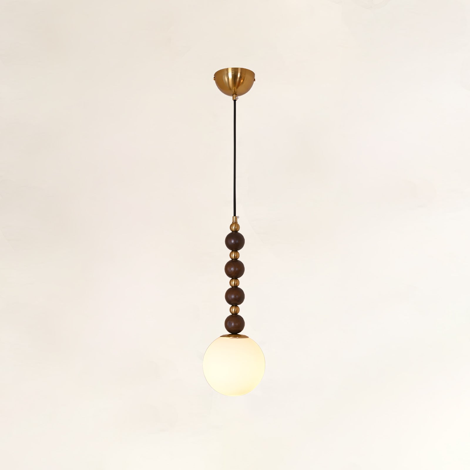 Vertical Walnut Balls Pendant Lamp - Blowlighting