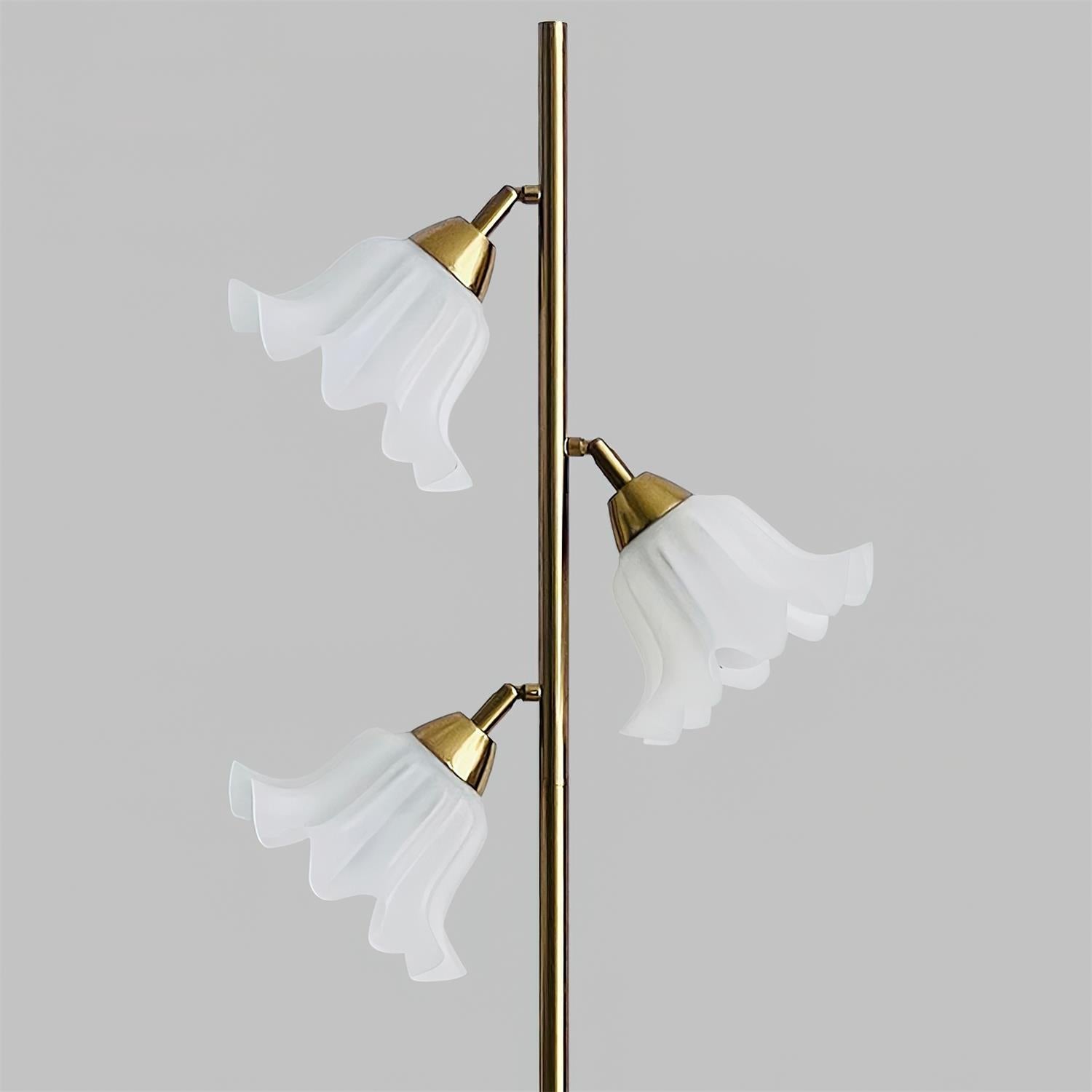 Vervina Natural Metal Floor Light