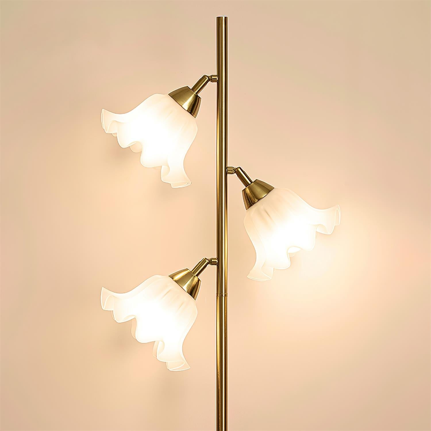 Vervina Natural Metal Floor Light