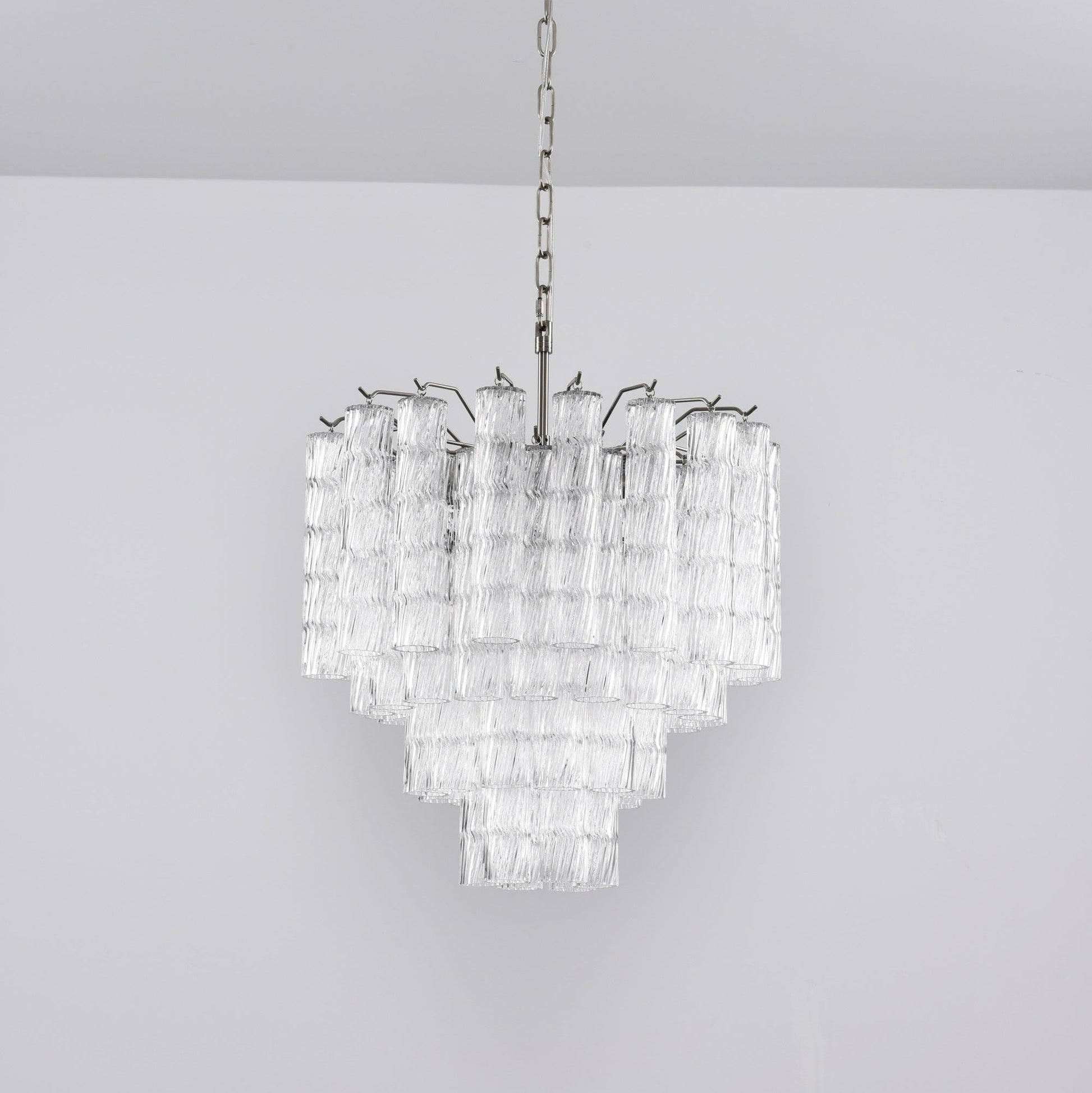 Aurora Chandelier Murano Glass Tiered Cascading Waves - Blowlighting